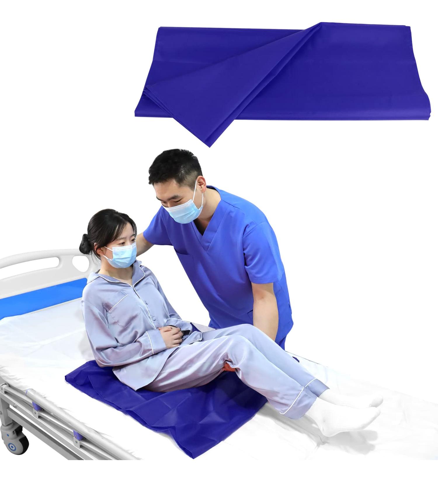 YHK Tubular Slide Sheet | Patient Transfer & Elderly Care Sliding Draw Sheet | 28x28 Blue - Buy Online on GoSupps.com