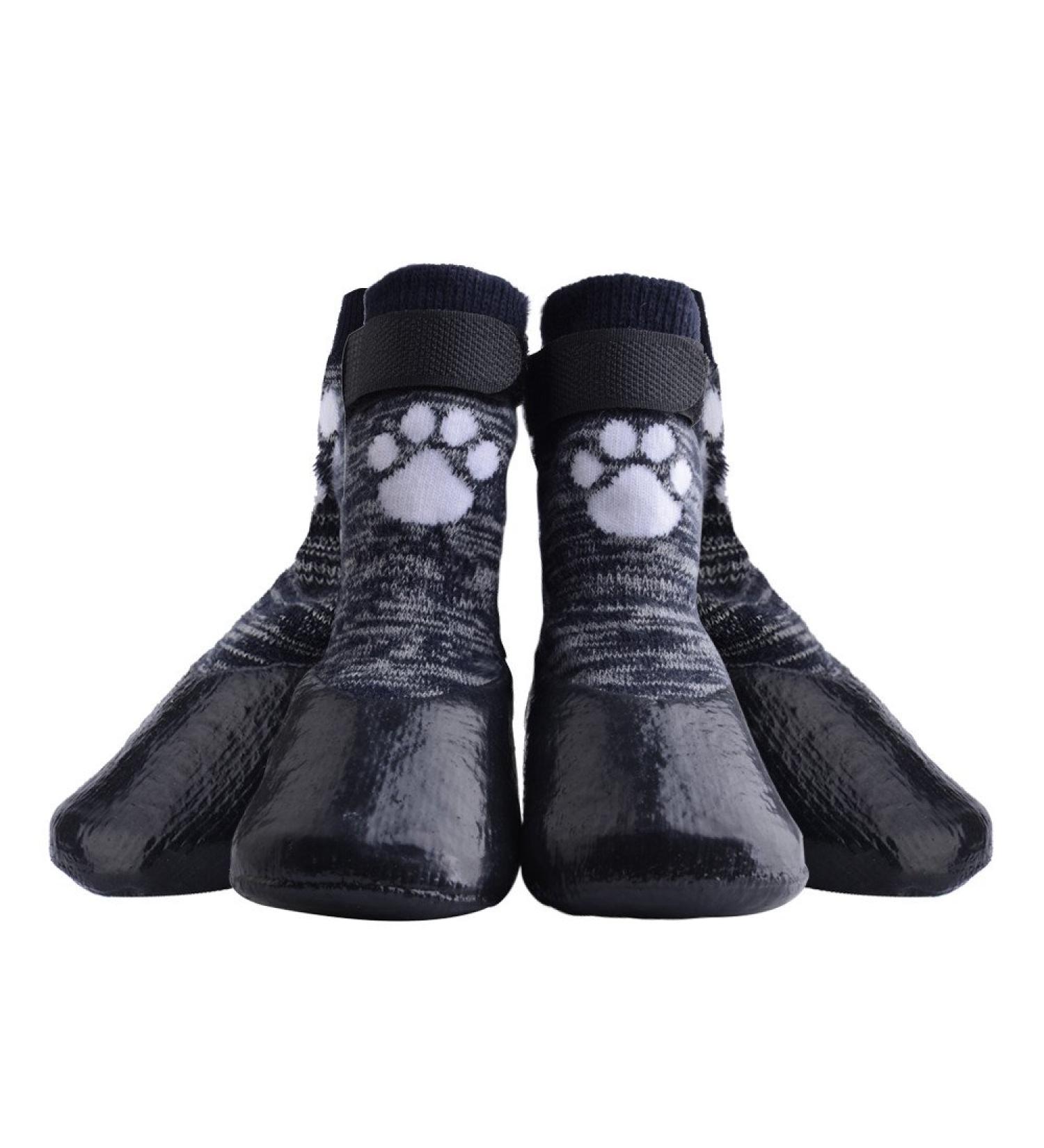 KOOLTAIL Dog Socks XL - Anti-Slip with Straps, Waterproof Paw Protector for Traction Control - Black (2.6 Width x 6.3 Length) - Buy Online on GoSupps.com