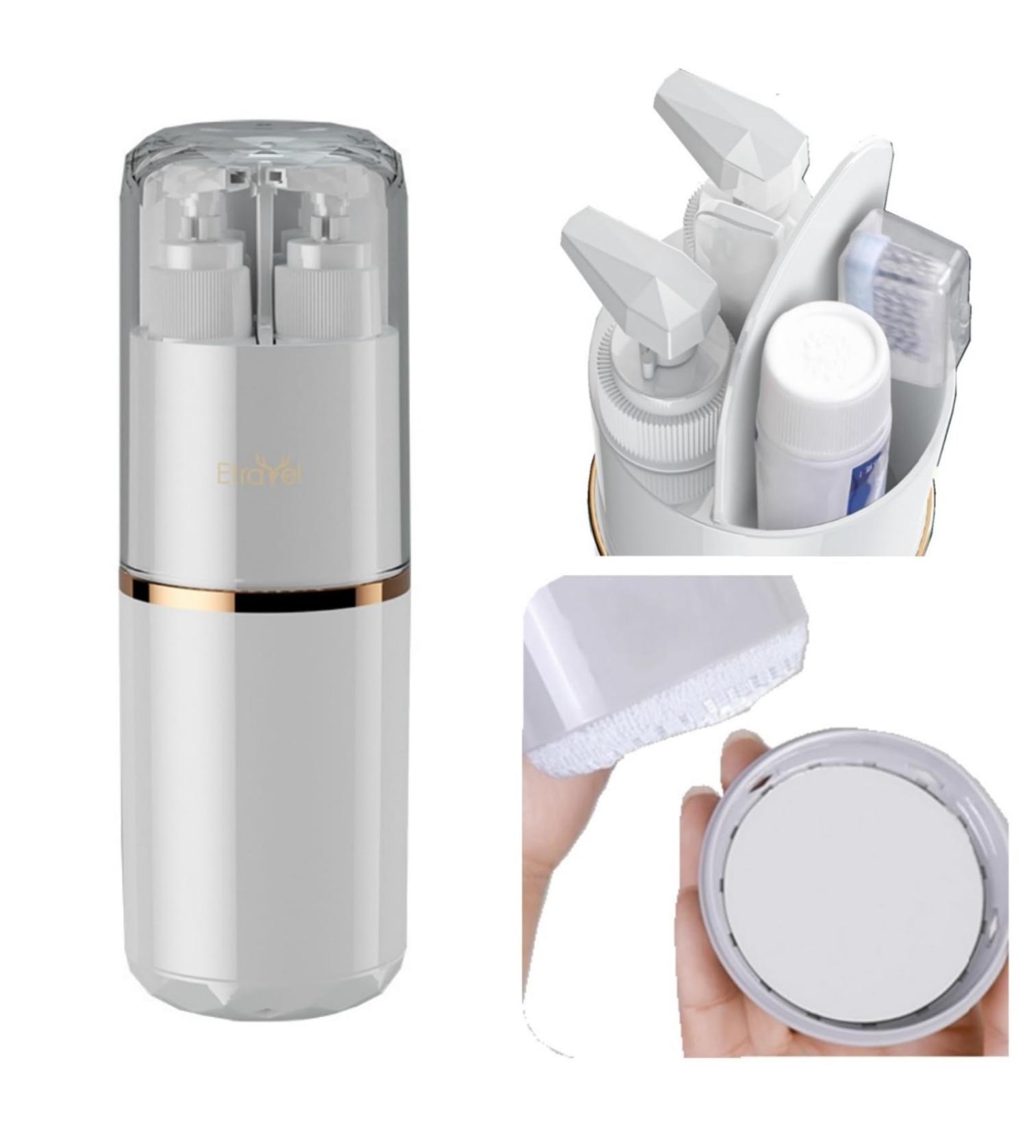 TSA Approved Portable Travel Washing Cup - 8-in-1 Design with Toothbrush Comb Mirror Towel & Toothpaste Storage for Easy Carry | International Shipping - Buy Online on GoSupps.com