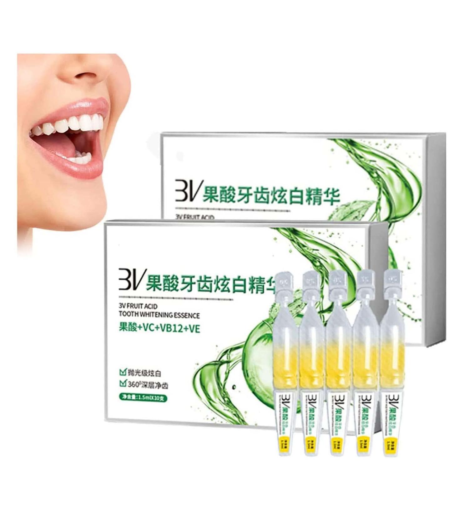 Buy Tlopa Ampoule Toothpaste & Tooth Whitening Gel - 3V Fruit Acid Elevate Teeth Remove Tartar (2 Boxes) - Global Shipping Available - Buy Online on GoSupps.com