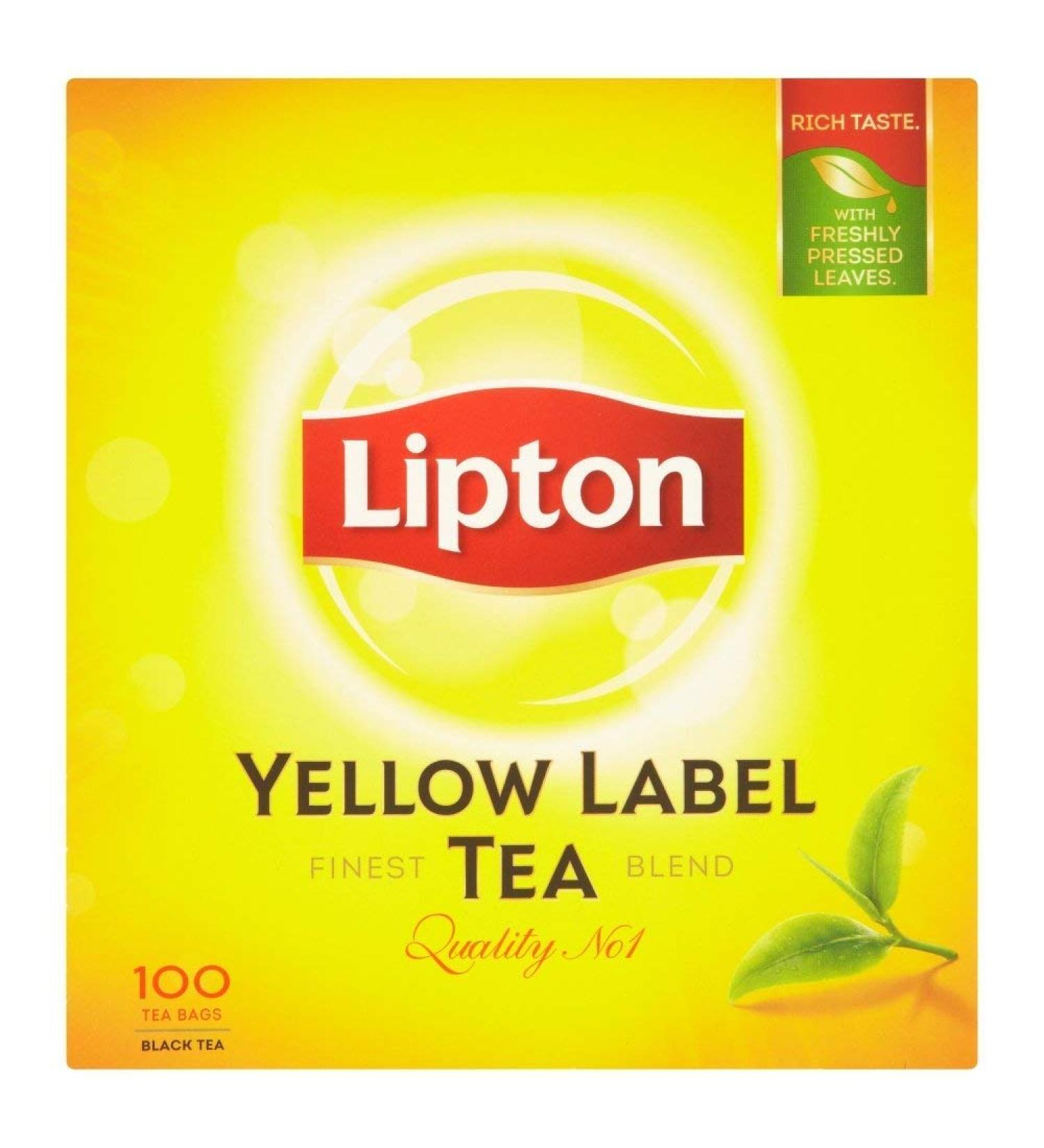 4 x 100 tea bags Lipton Yellow Label Tea - Black Tea (600g) 100 pieces (pack of 4)