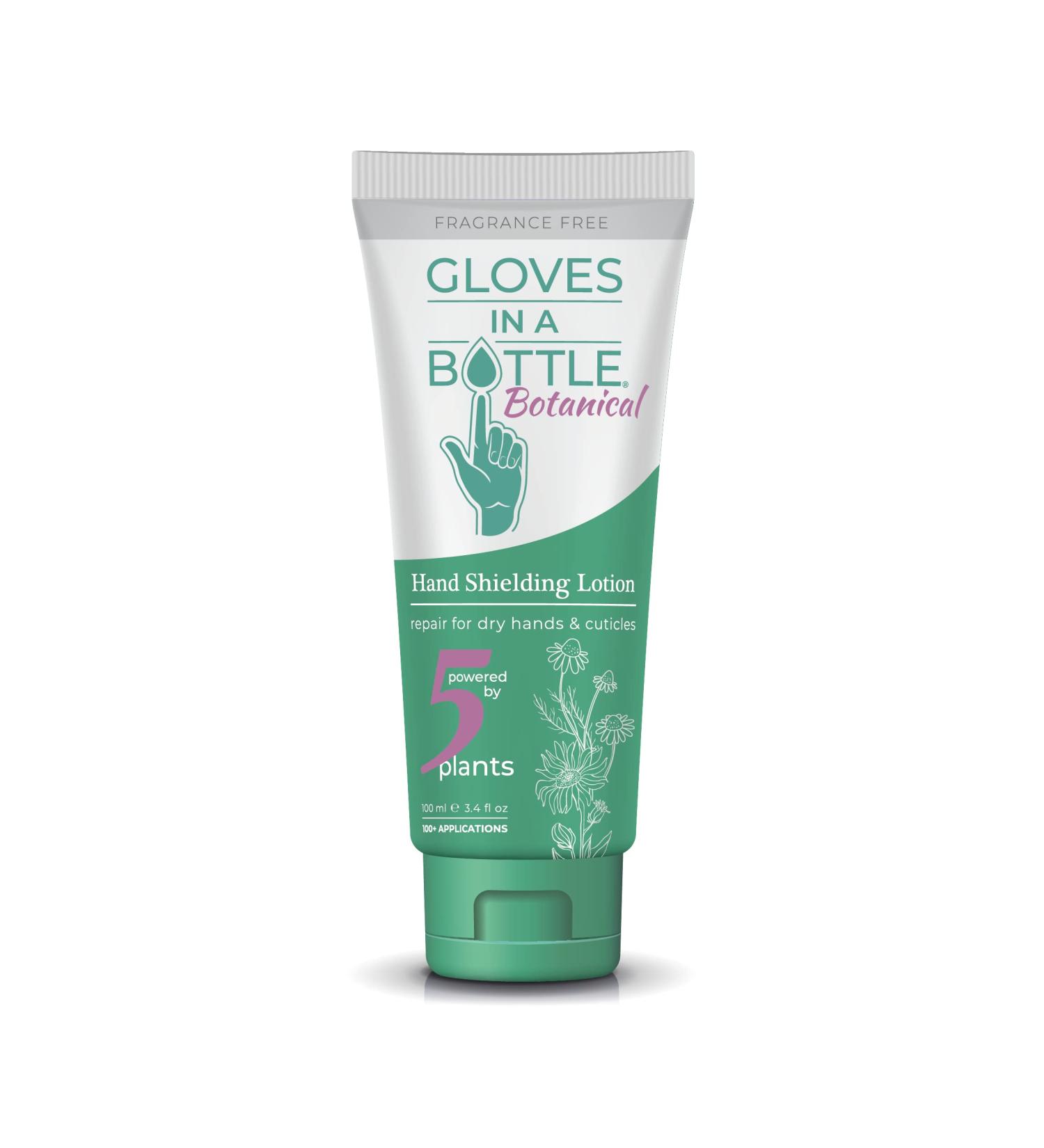 Shielding Lotion for Dry Skin - Gloves In A Bottle Hand Lotion Travel Size - Protects & Restores Dry Cracked Skin (3.4 Fl Oz, Botanical) - Buy Online on GoSupps.com