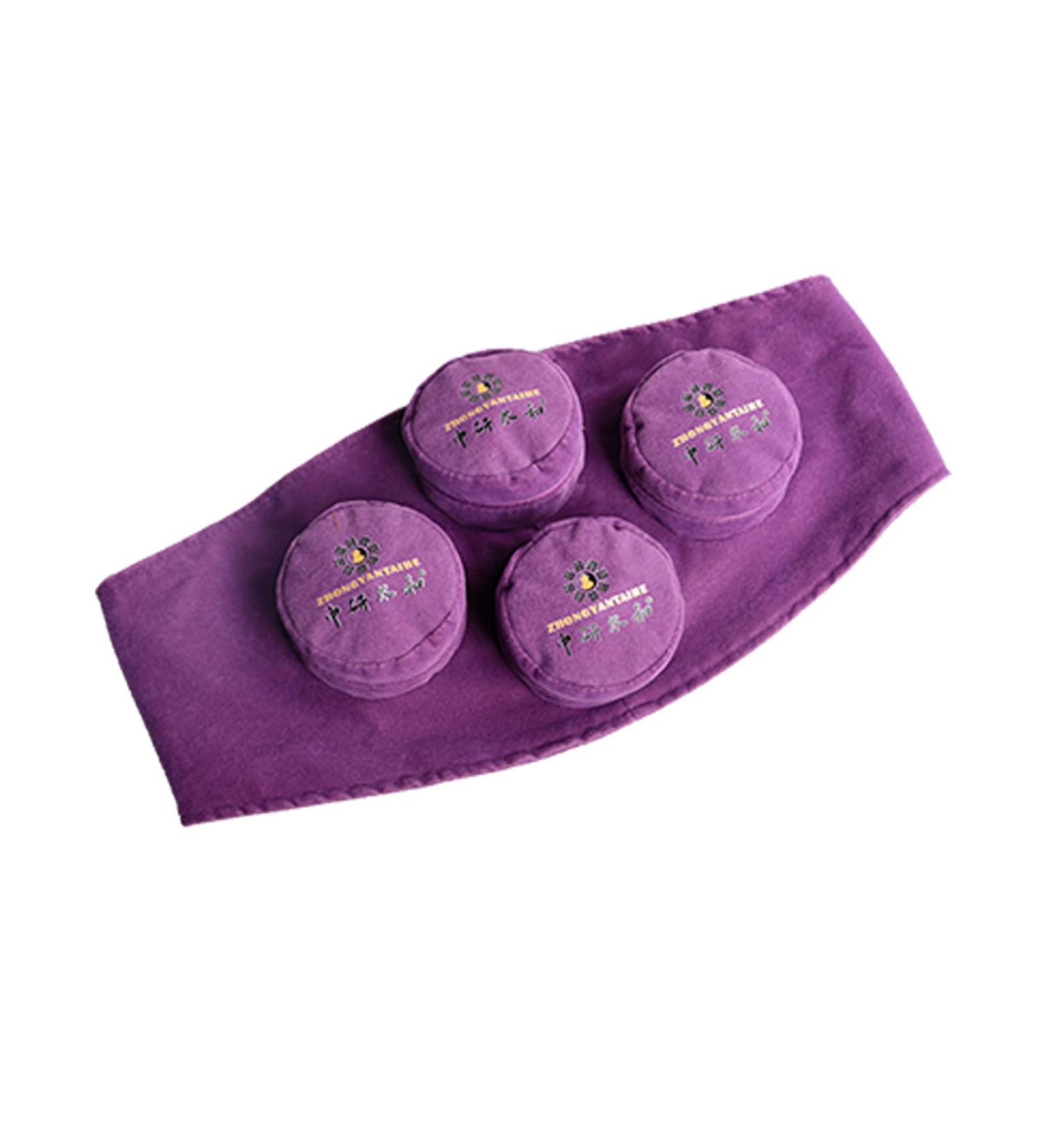 Smoke-free moxibusion box including 4 boxes portable moxibusion box rotating temperature-regulating cover smoke and scalding-proof where the pain is available (4 holes) 4 Holes