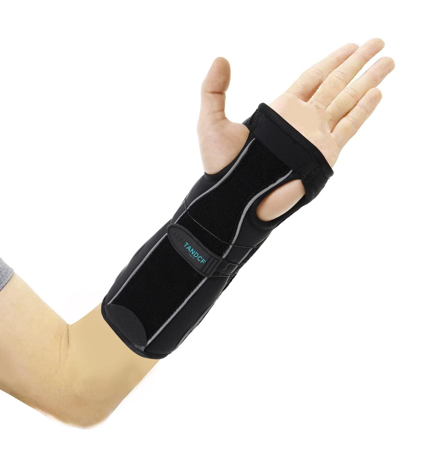 TANDCF bestlife Unisex Universal Forearm and Wrist Support Splint Brace - Adjustable Night Time Immobilizer for Carpal Tunnel - 10.2 inch length - Double Hand Universal - Buy Online on GoSupps.com