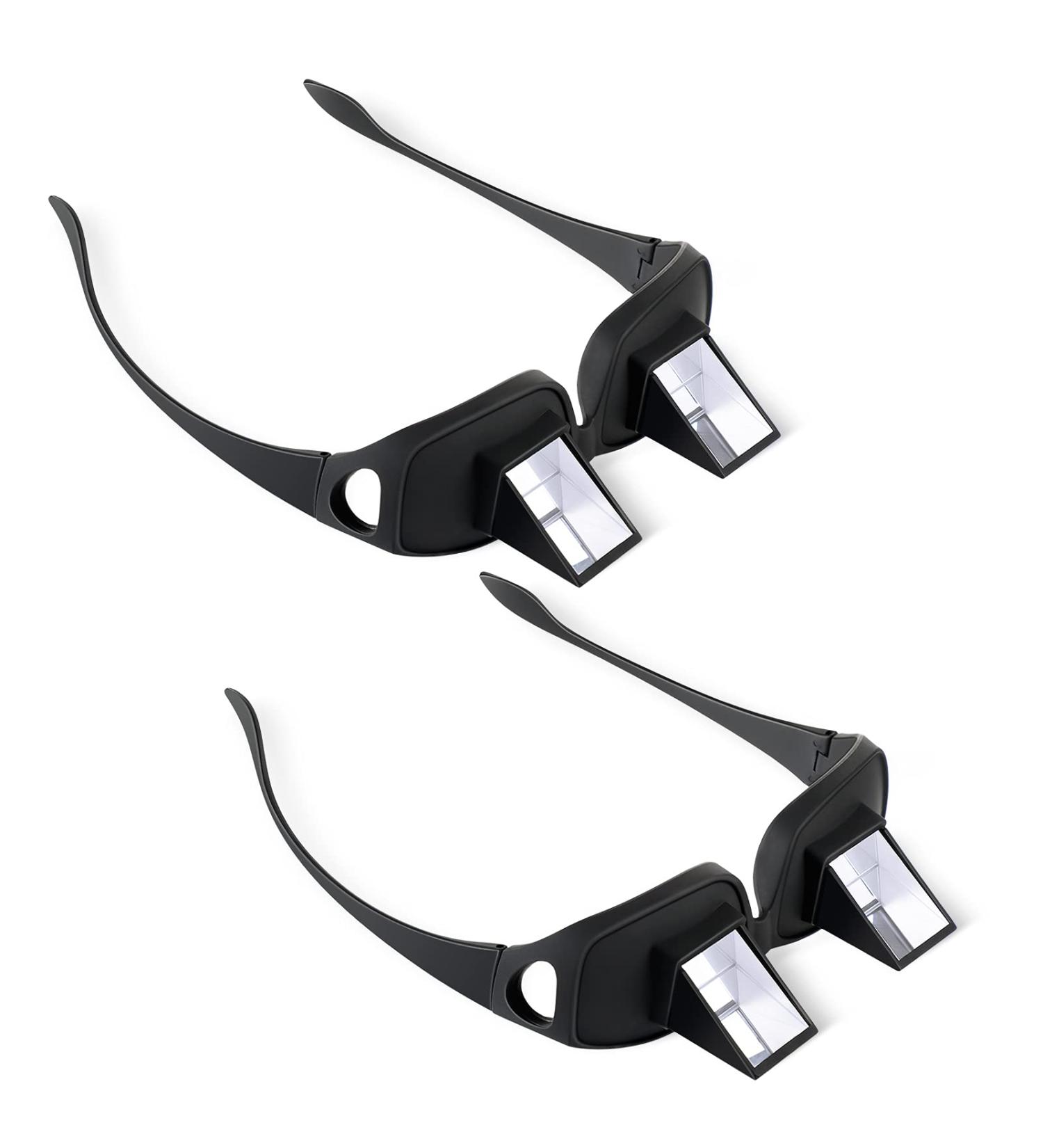 Lazy Glasses Bed Prism Spectacles for Reading/TV in Bed - Black Large (2 Pieces) - Buy Online on GoSupps.com