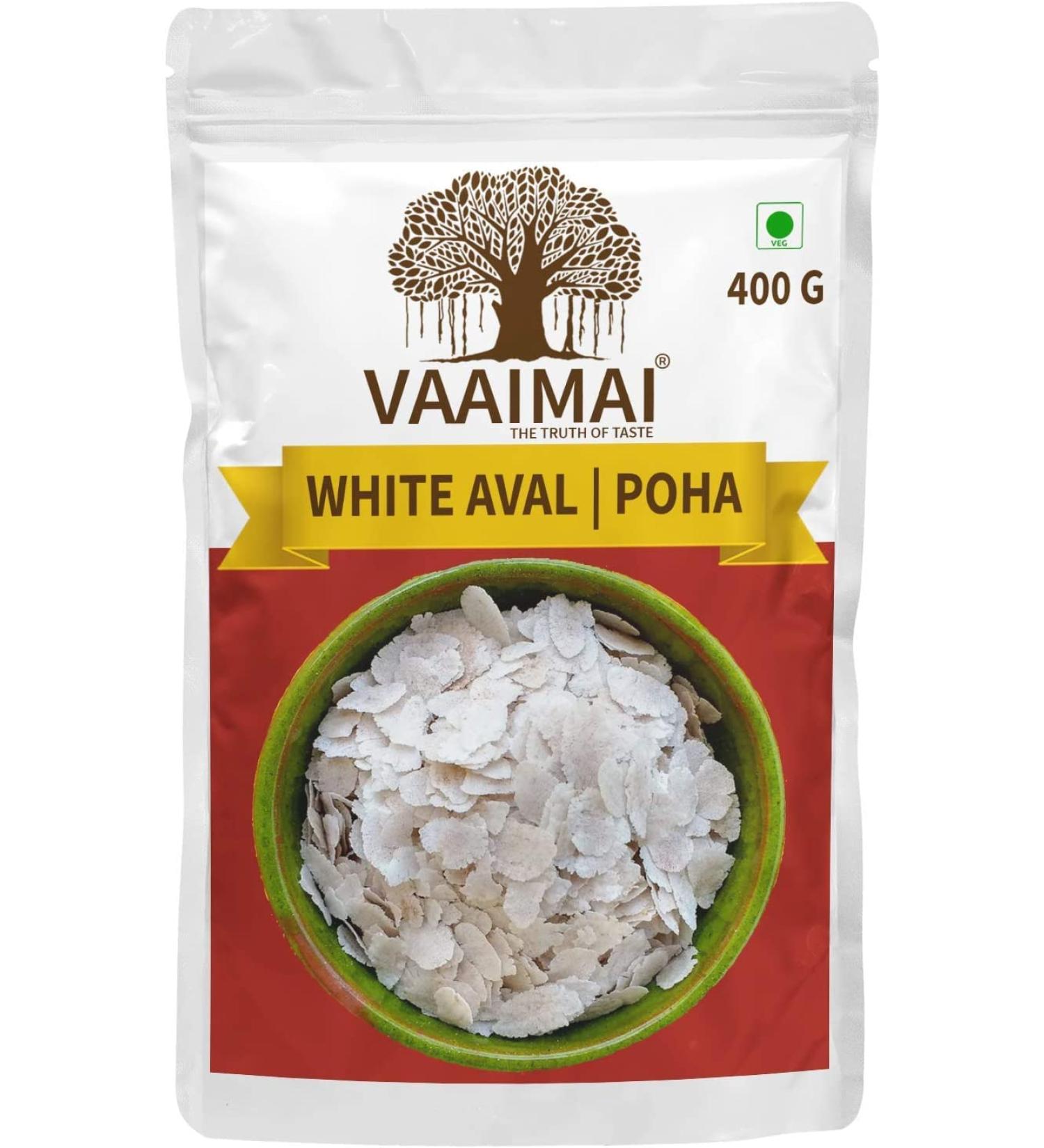 CROW VAAIMAI White PohaVella Avalflated driveAtukulu 400g - Buy Online on GoSupps.com