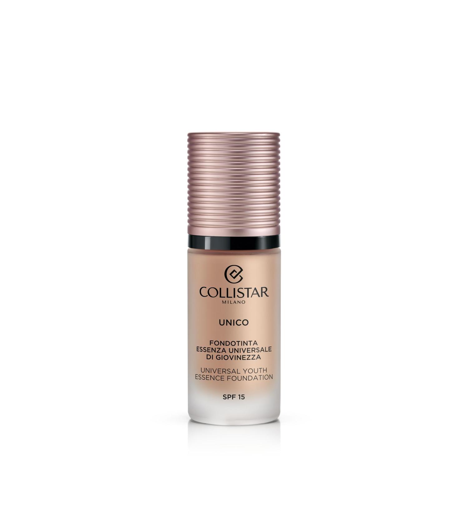 Collistar Unico Foundation SPF 15 n.4R Nude Ros - Global Anti-Aging Foundation Liquid Texture and Modular Opacity Also Suitable for Sensitive Skin 30 ml
