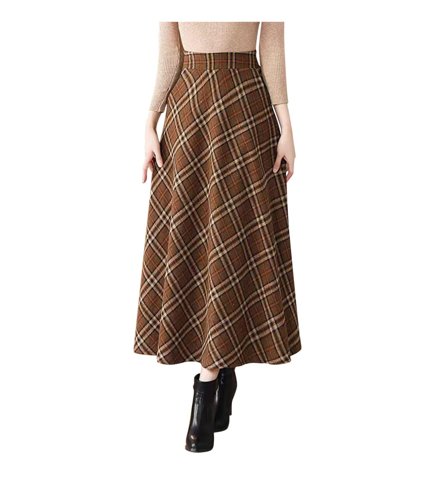 Elegant Women's Short Winter Skirt with Adjustable Lace Trim & Ruffles - Casual Asymmetrical Neckholder Design in Orange - Buy Online on GoSupps.com