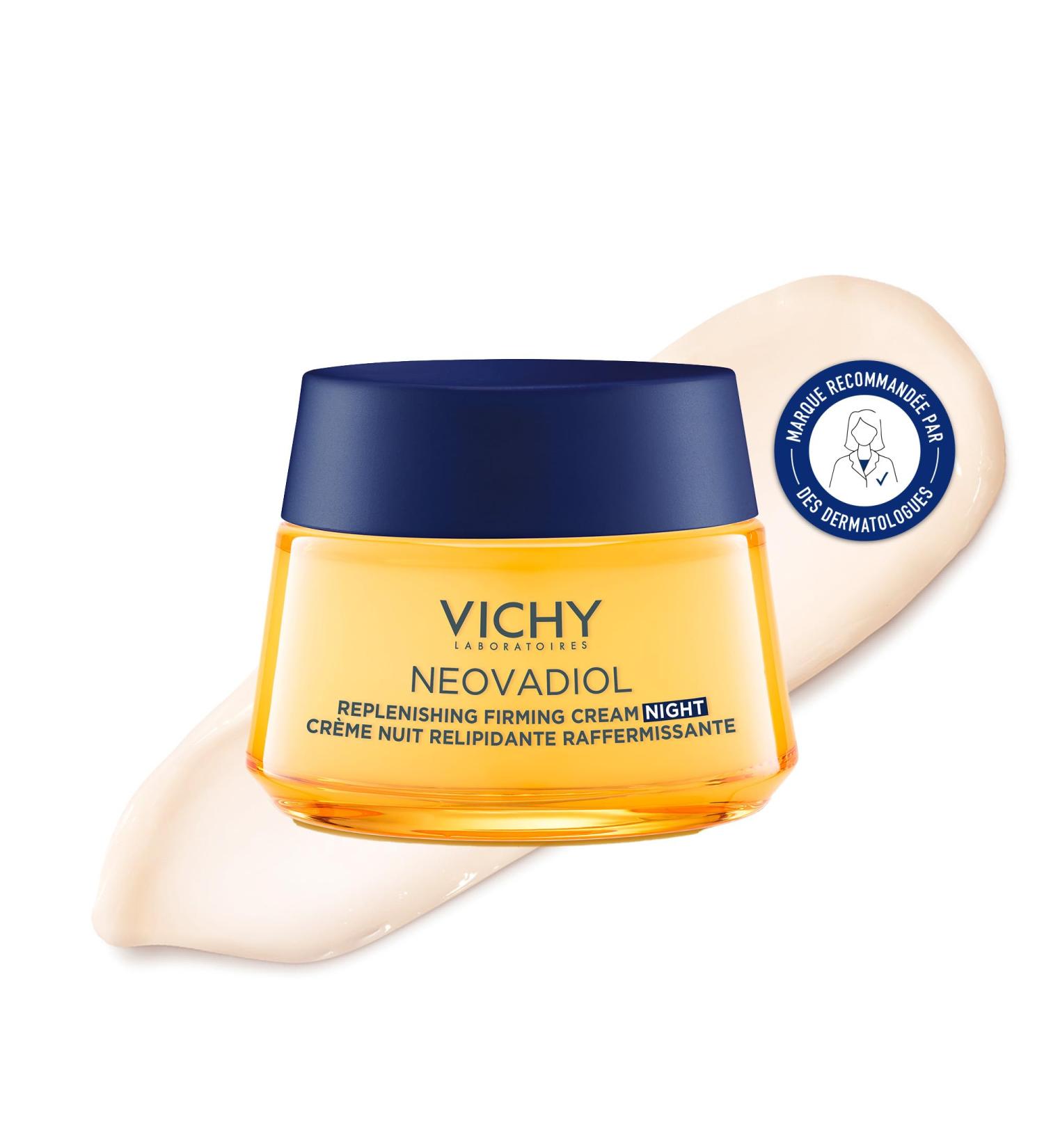 Vichy, Neovadiol, Post-Menopause Night Cream, Enriched with Vichy Volcanic Water & Proxylane, For Mature Skin, 50 ml