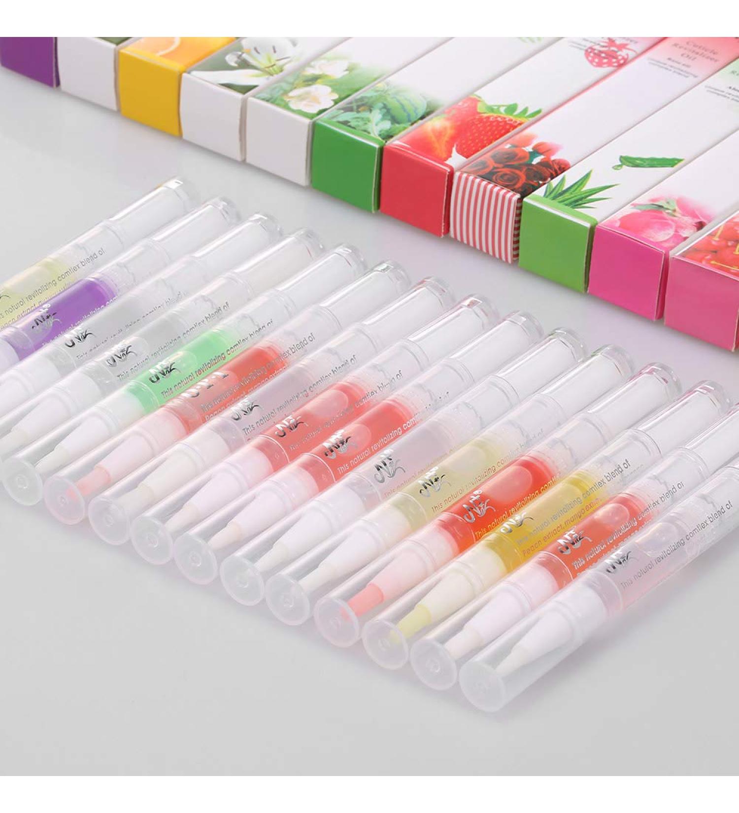 Nail Skin Oils Set - 15 Revitalizing Cuticle & Nail Nutrient Oils | Fruity Flavors & Nail Art Accessories - Buy Online on GoSupps.com