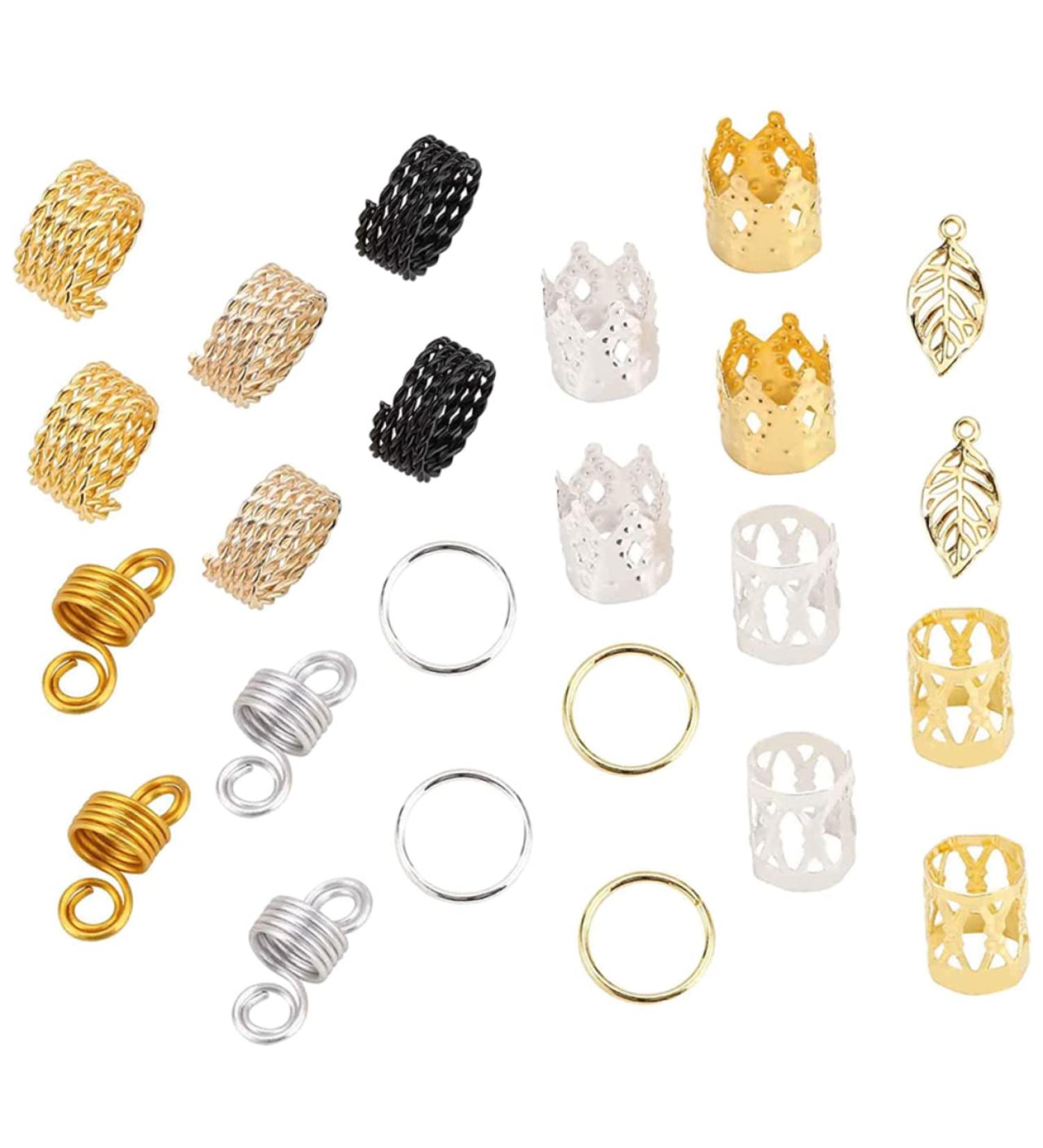 minkissy 1 Box Dreadlock Alloy Set Accesorios Para Hair Jewelry for Braids Girl Accessories Dreadlocks Rings Tube Diy Hair Braiding Ring Hair Braids Accessories Hair for Braids Charm - Buy Online on GoSupps.com