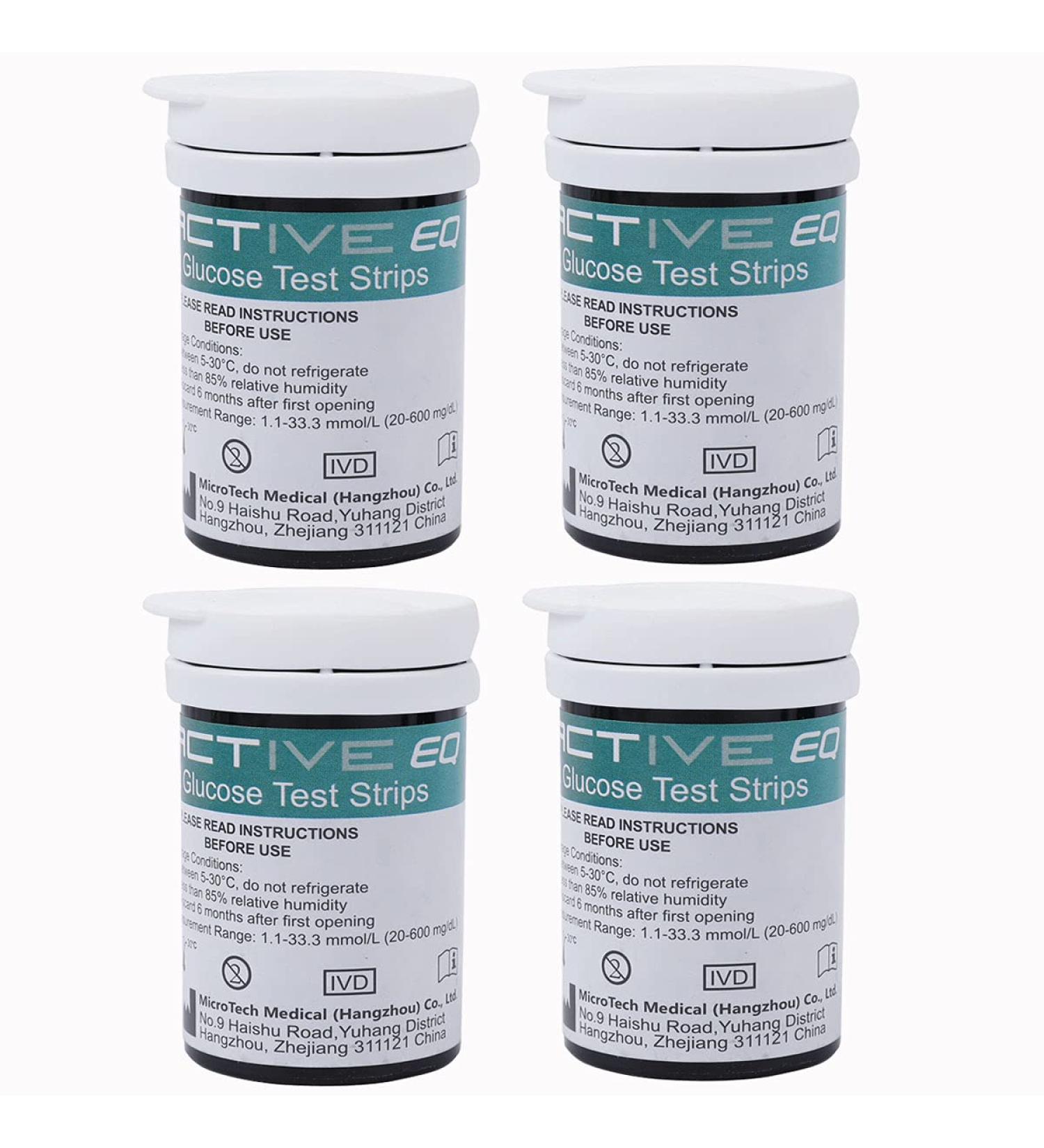 Buy Exactive EQ Blood Glucose Test Strips & Lancets - 100 Pack for Diabetes | Fast International Shipping - Buy Online on GoSupps.com