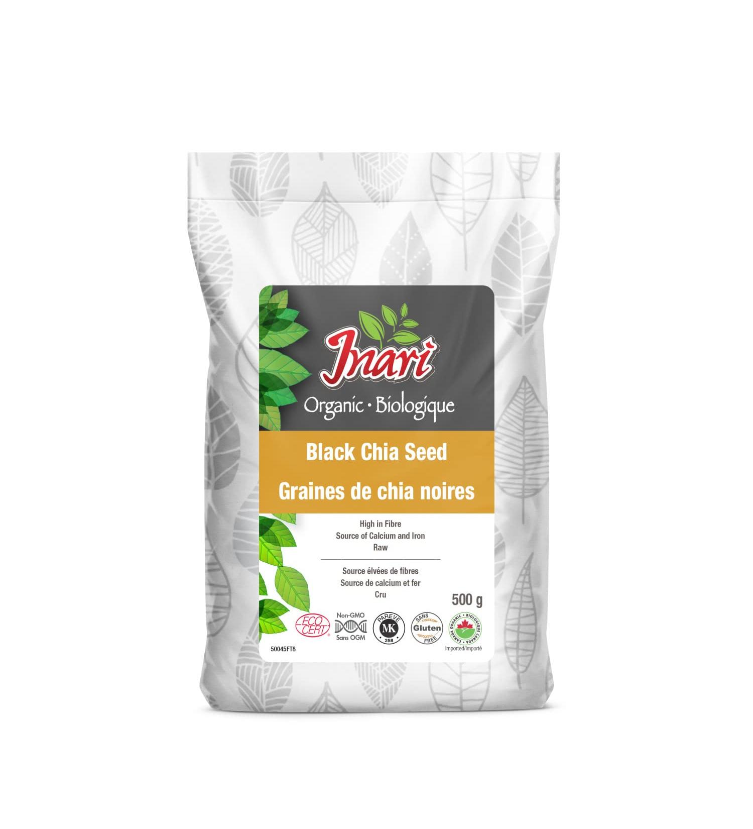 Inari Organic Black Whole Chia Seed 500 g - Buy Online on GoSupps.com