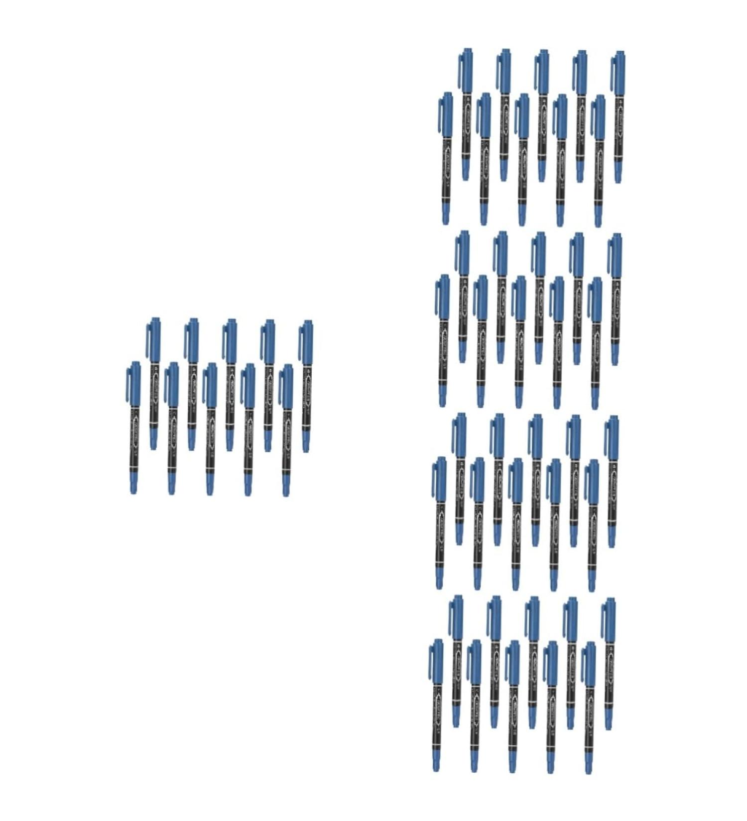 Healeved 50 Pcs Marker Pen Pencils Brow Pen Waterproof Brow Pencil Tool Plastic Blue - Buy Online on GoSupps.com