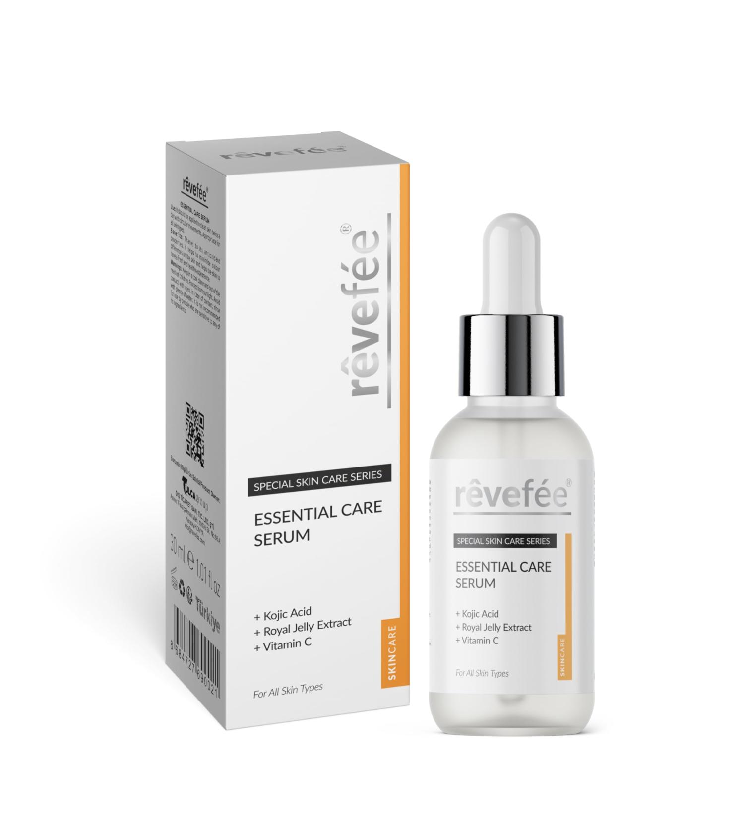 Essential Care Anti Aging with Vitamine C Kojic Acid Royal Jelly Extract Hyaluronate Glycolic Acid Dark Spot Remover Anti-Wrinkles Glowing face Brightening Skin Serum 30 Ml 1.01fl oz - Buy Online on GoSupps.com
