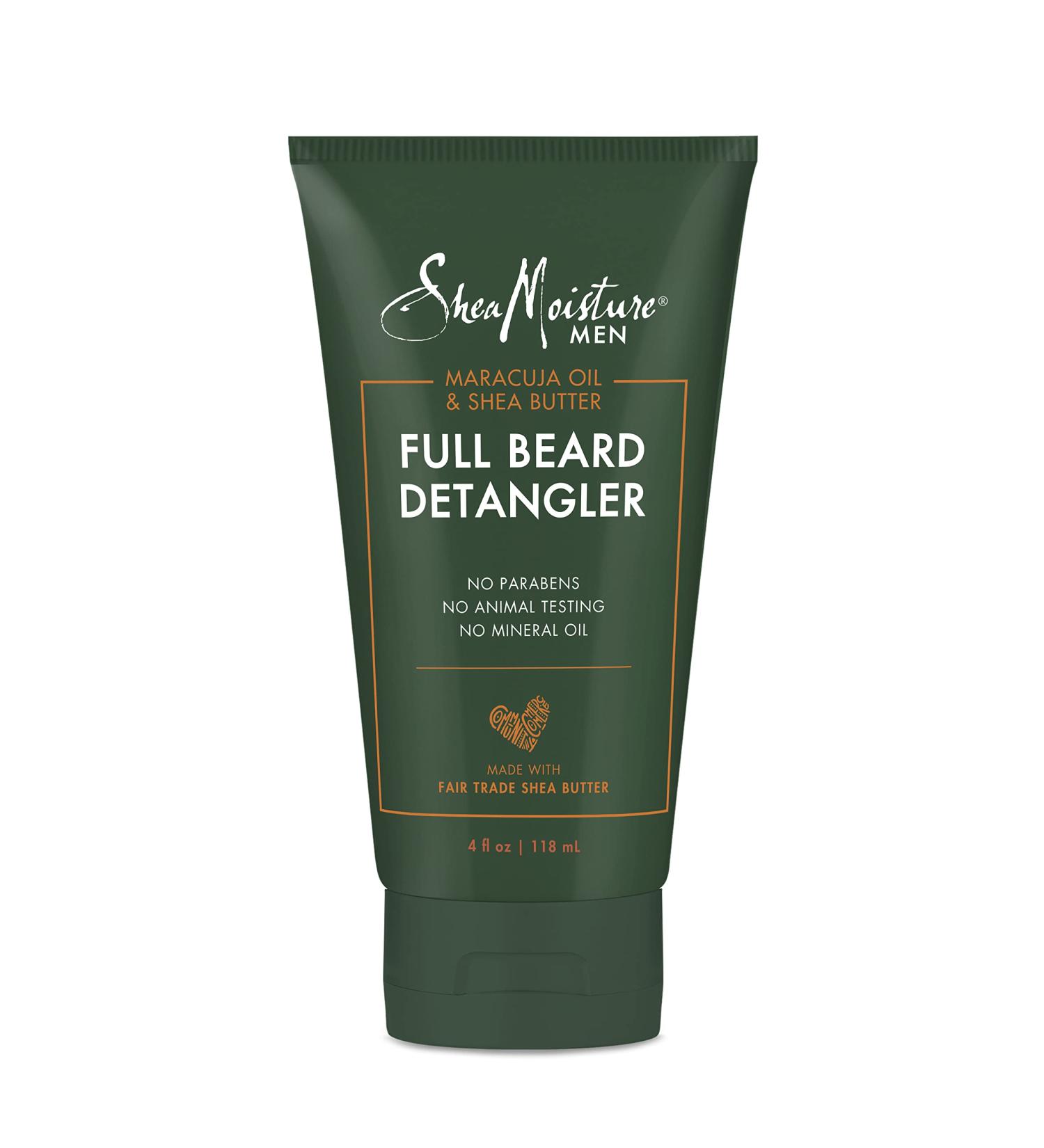 Shea Moisture Men's Full Beard Detangler - 4 oz - Maracuja Oil & Shea Butter - Natural Ingredients - Soften Hair & Ease Knots for a Smooth Beard - Buy Online on GoSupps.com