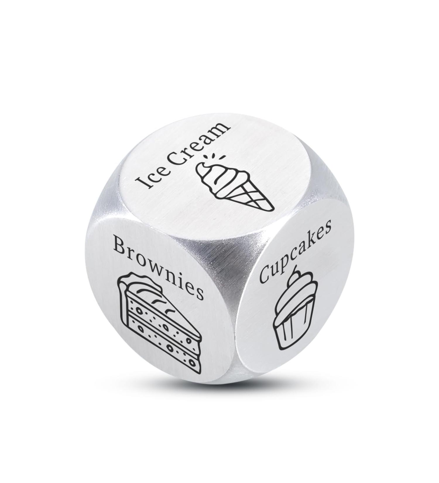 Valentines Anniversary Wedding Gift for Him Her Food Dice Gift for Women Men Dessert Decision Dice Sweety Gift for Dessert Lover After Dinner Choice Couple Date Night Gift for Boyfriend Girlfriend - Buy Online on GoSupps.com
