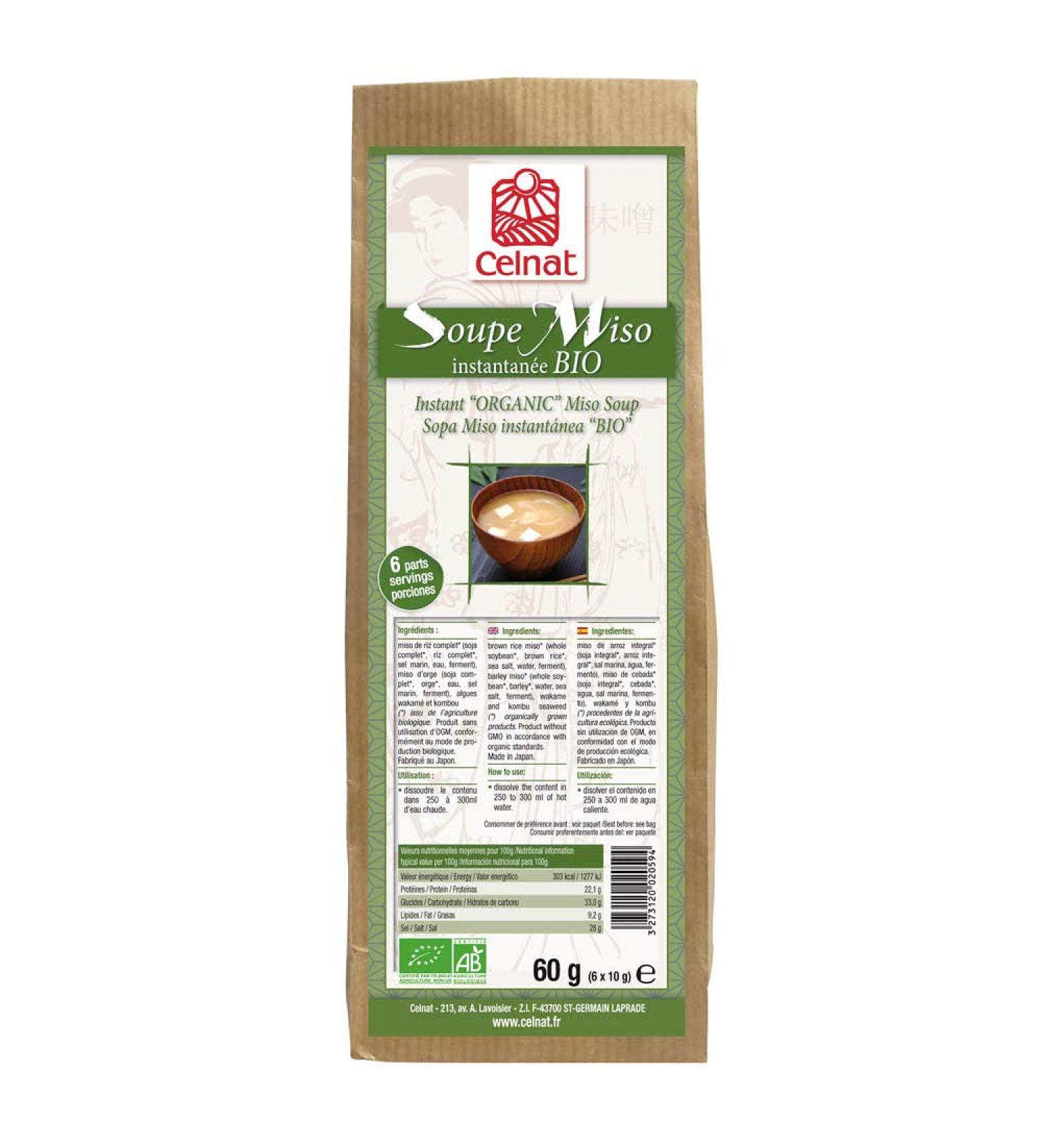 Celnat - Instant Miso Soup 6x60 gr
