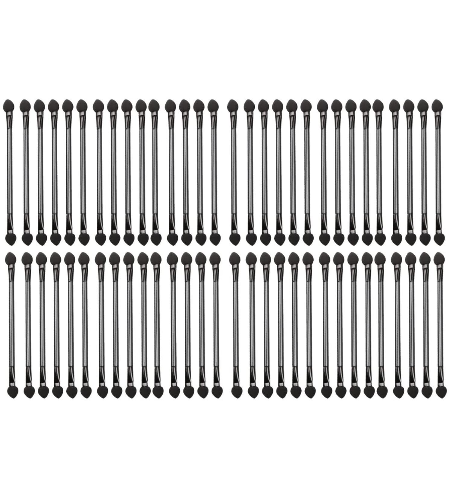 Beavorty Double-sided Eyeshadow Brush 60 Pcs Double Ended Eyeshadow Brush Black Makeup Disposable Eyeshadow Brush Cosmetic Tool 60pcs - Buy Online on GoSupps.com