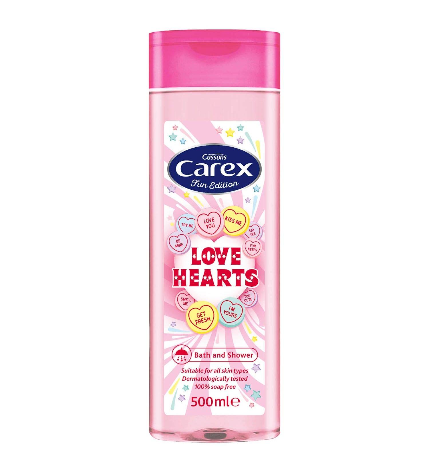 CAREX SHOWER & BATH - LOVE HEARTS