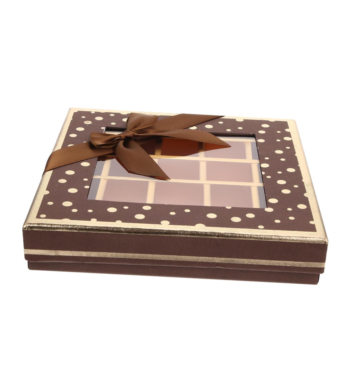 CORHAD Box Chocolate Box Candy Truffle Chocolate Chocolates Candy Chocolate Cardboard Black - Buy Online on GoSupps.com