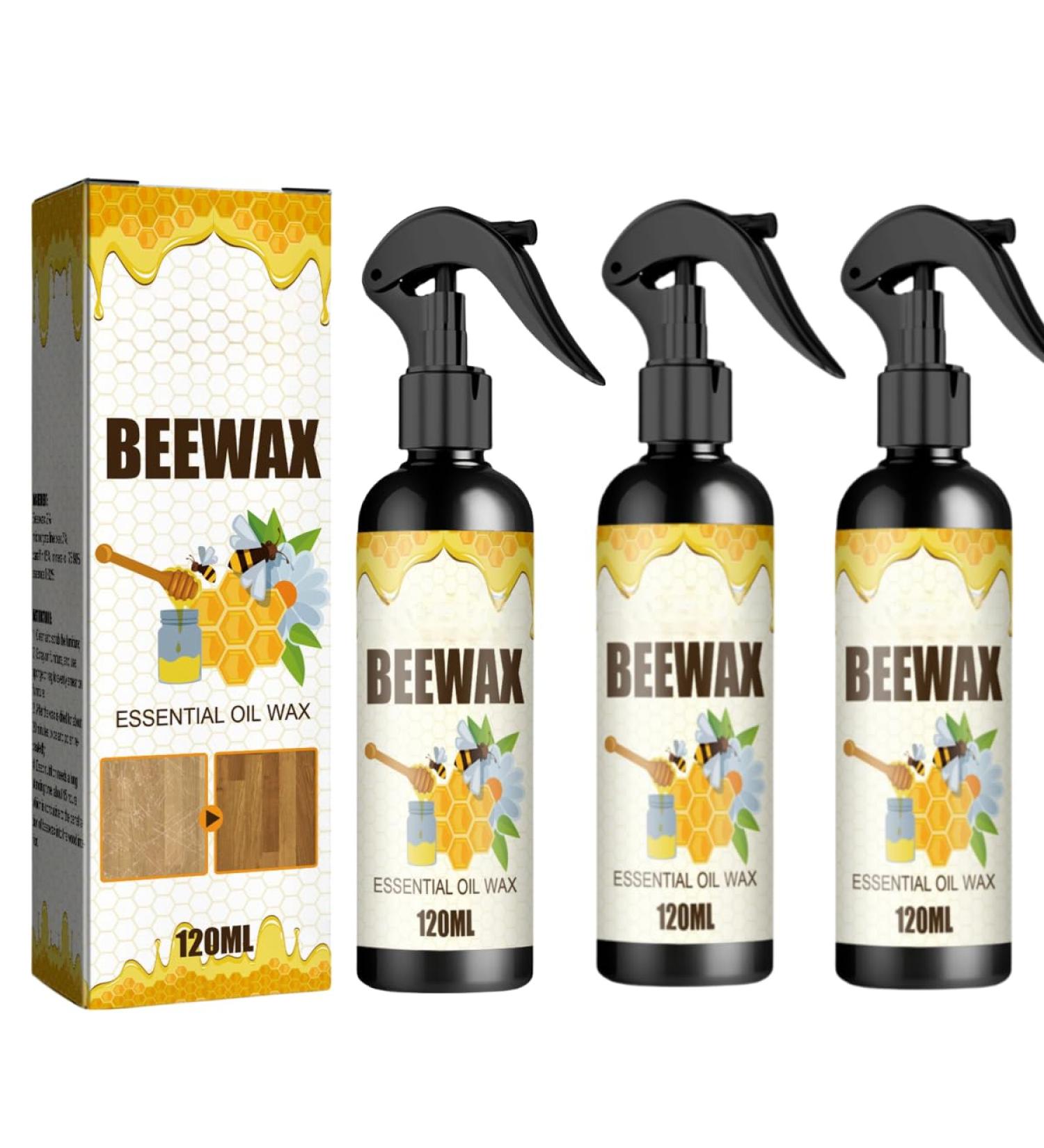 Natural micromolecule Beeswax Spray Wooden Furniture polishing Beeswax Spray Beeswax Furniture polishing and Maintenance Spray Used for Wooden Furniture Floor Care polishing Scratches renovatio - Buy Online on GoSupps.com