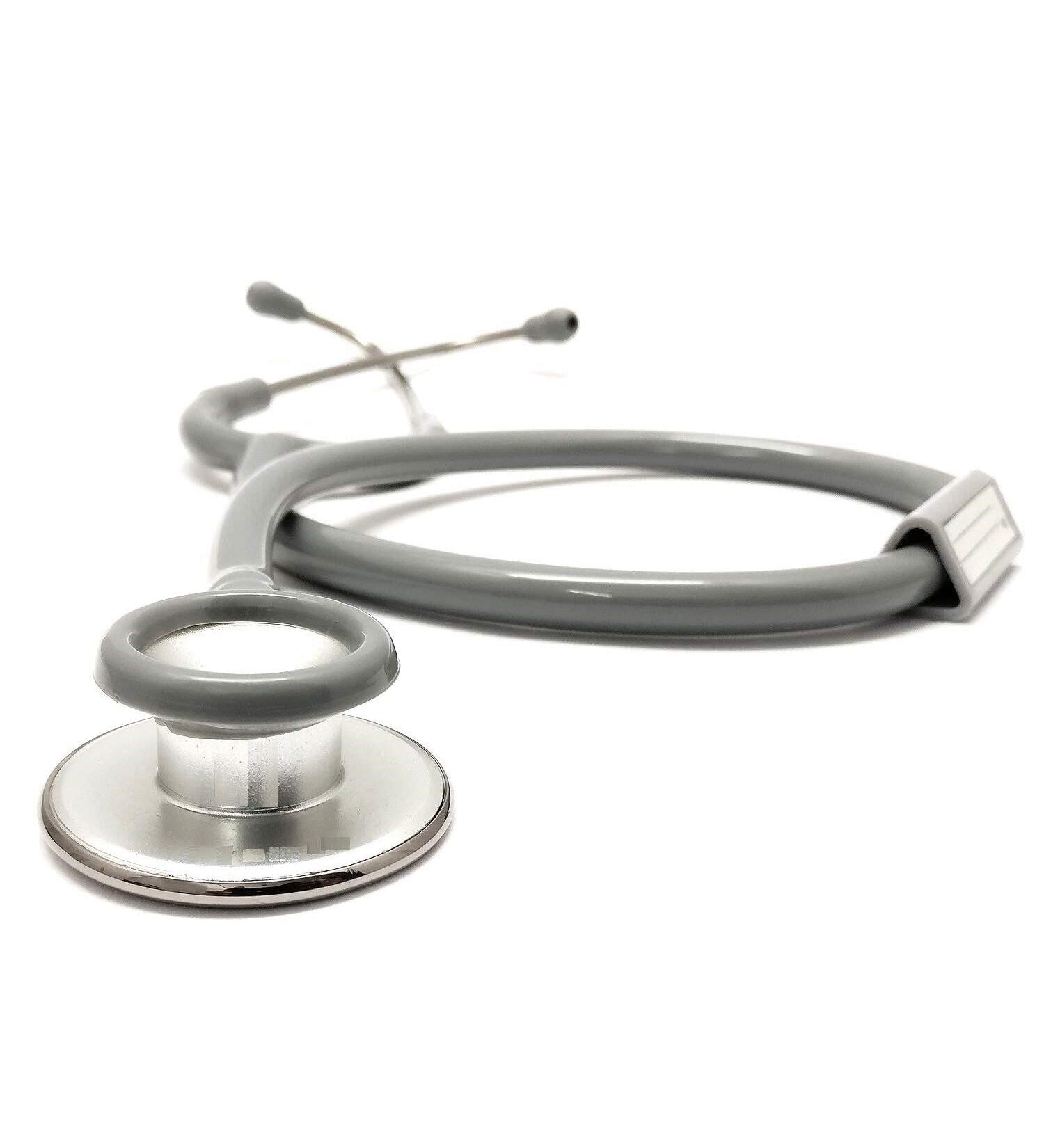 Silvery Stethoscope - Lightweight Aluminum Grey Tube - Pack of 1 | International Shipping Available - Buy Online on GoSupps.com
