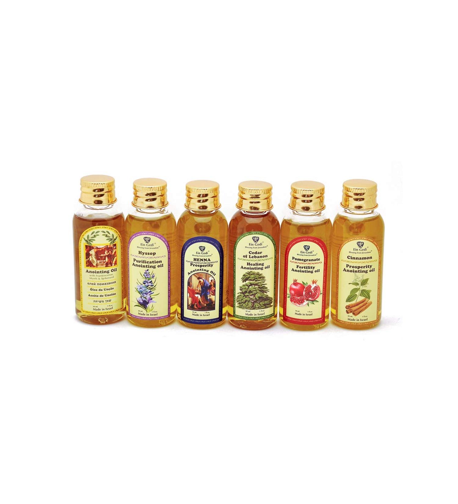 Lot of 6 x Diffrent Anointing Oil 30 ml. from Holyland Jerusalem - Buy Online on GoSupps.com
