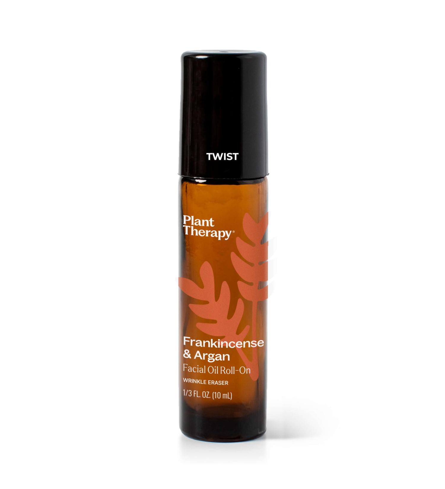 Plant Therapy Frankincense & Argan Facial Serum Roll-On 10 mL | Smooth Wrinkles & Improve Skin Elasticity - Essential Oil Infused Skincare - Buy Online on GoSupps.com