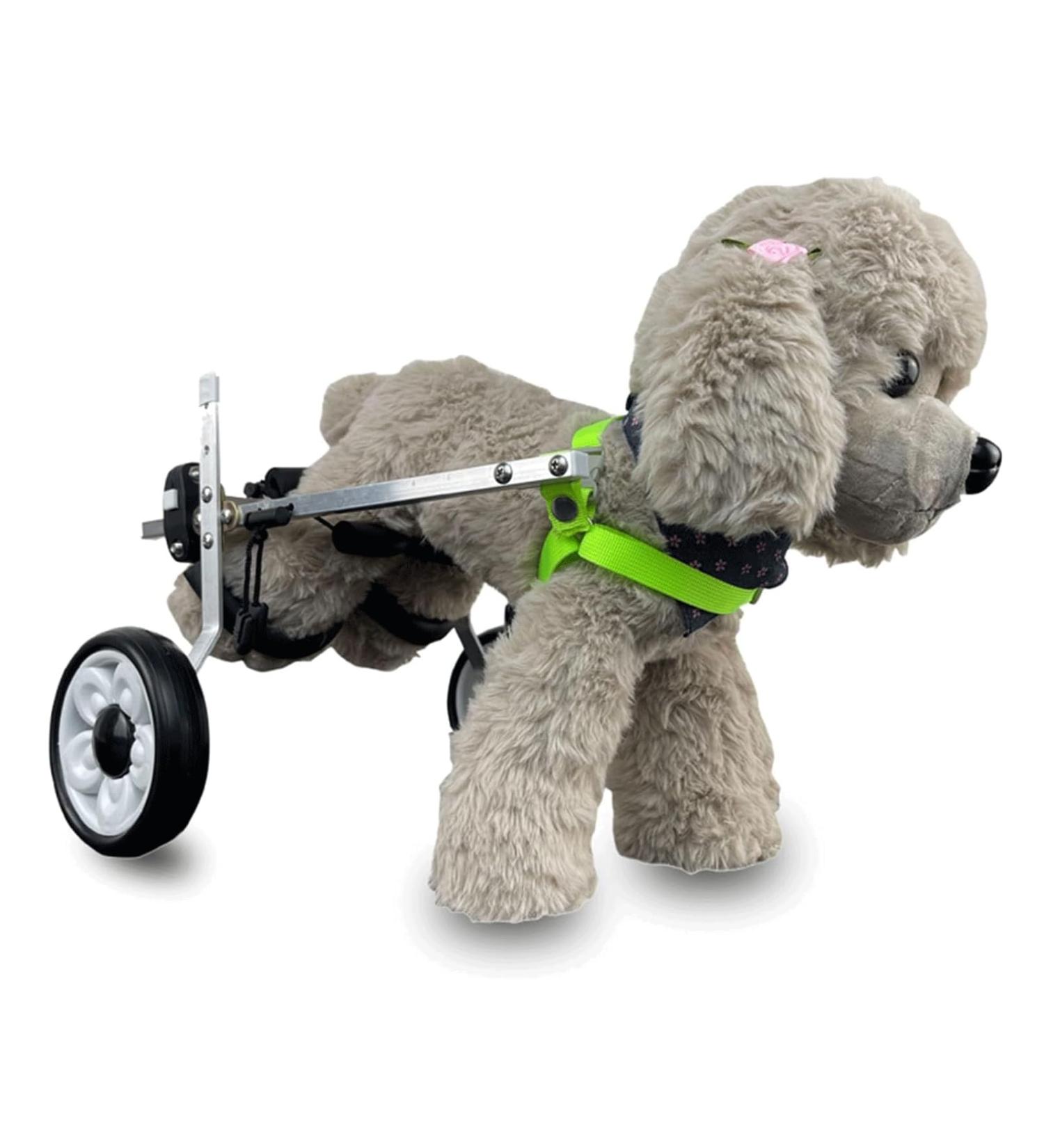 Dog Wheelchair Dog Wheelchair for Back Legs Pet Wheelchair Assisted Walking Device Adjustable Aluminum Alloy Dog Wheelchair Portable X-Small - Buy Online on GoSupps.com