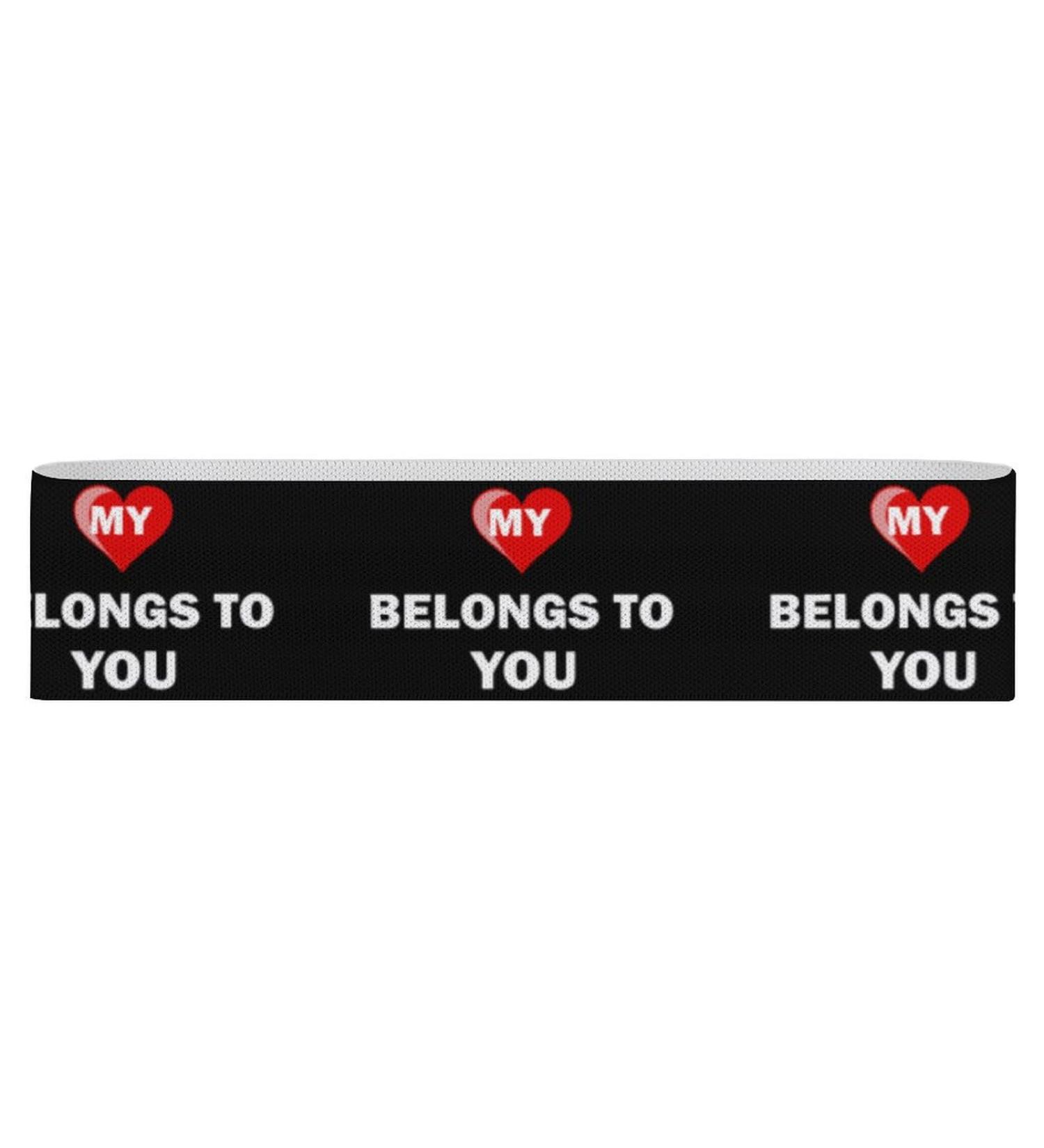 Buy My Heart Belongs to You Yoga Workout Bands | Comfort Legs Booty Resistance Straps for Physical Therapy & Fitness - Buy Online on GoSupps.com