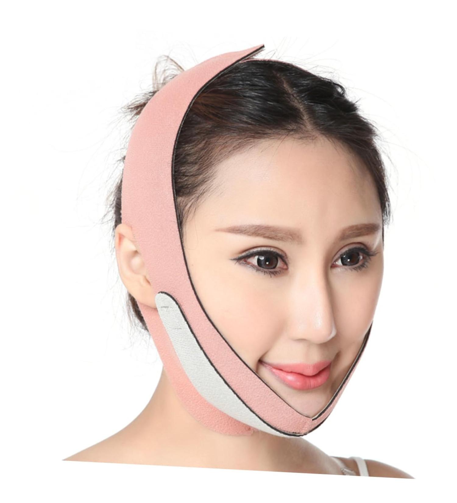 Ipetboom 1pc Slimming Belt Chin Lift Neck Lift Lifting V Thin Facial Lifting Belt Slim Strap -lifting Artifact Tight Thin Artifact Pink - Buy Online on GoSupps.com