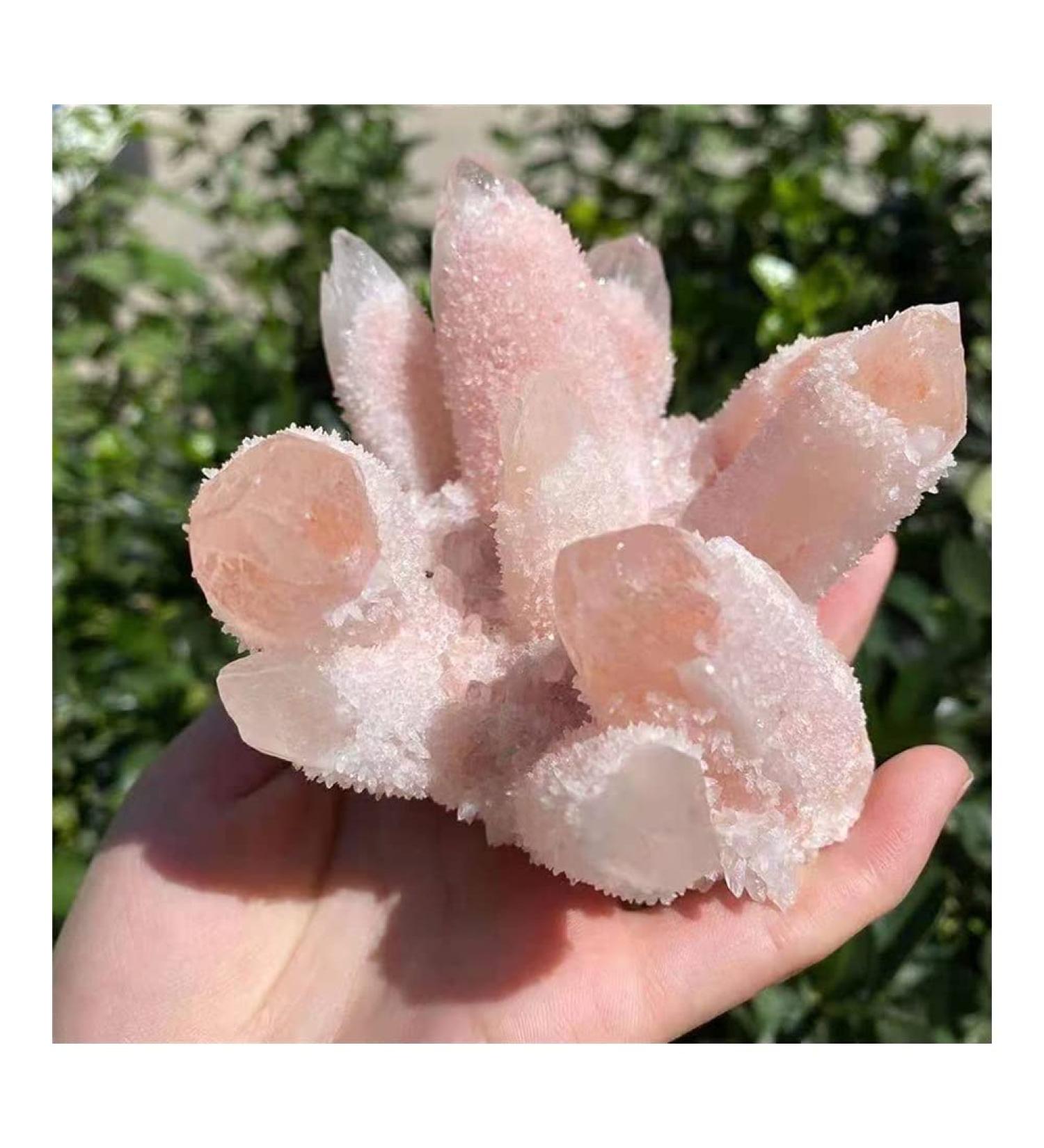 Room Decoration Natural Beautiful Pink Crystal Cluster Stone Natural Crystal Cluster (Size : 350-400g) - Buy Online on GoSupps.com