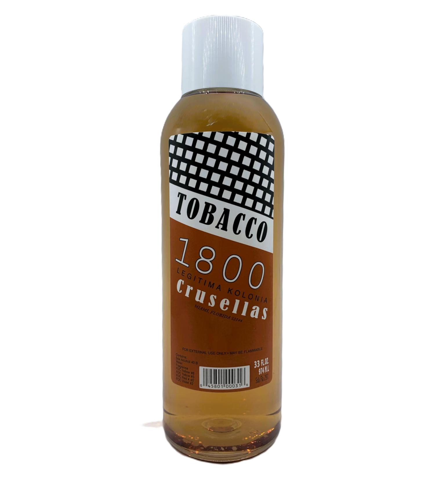 Legitima Agua de Kolonia 1800 Tobacco Splash Cologne 33 Fl. Oz. 32 Fl Oz (Pack of 1)