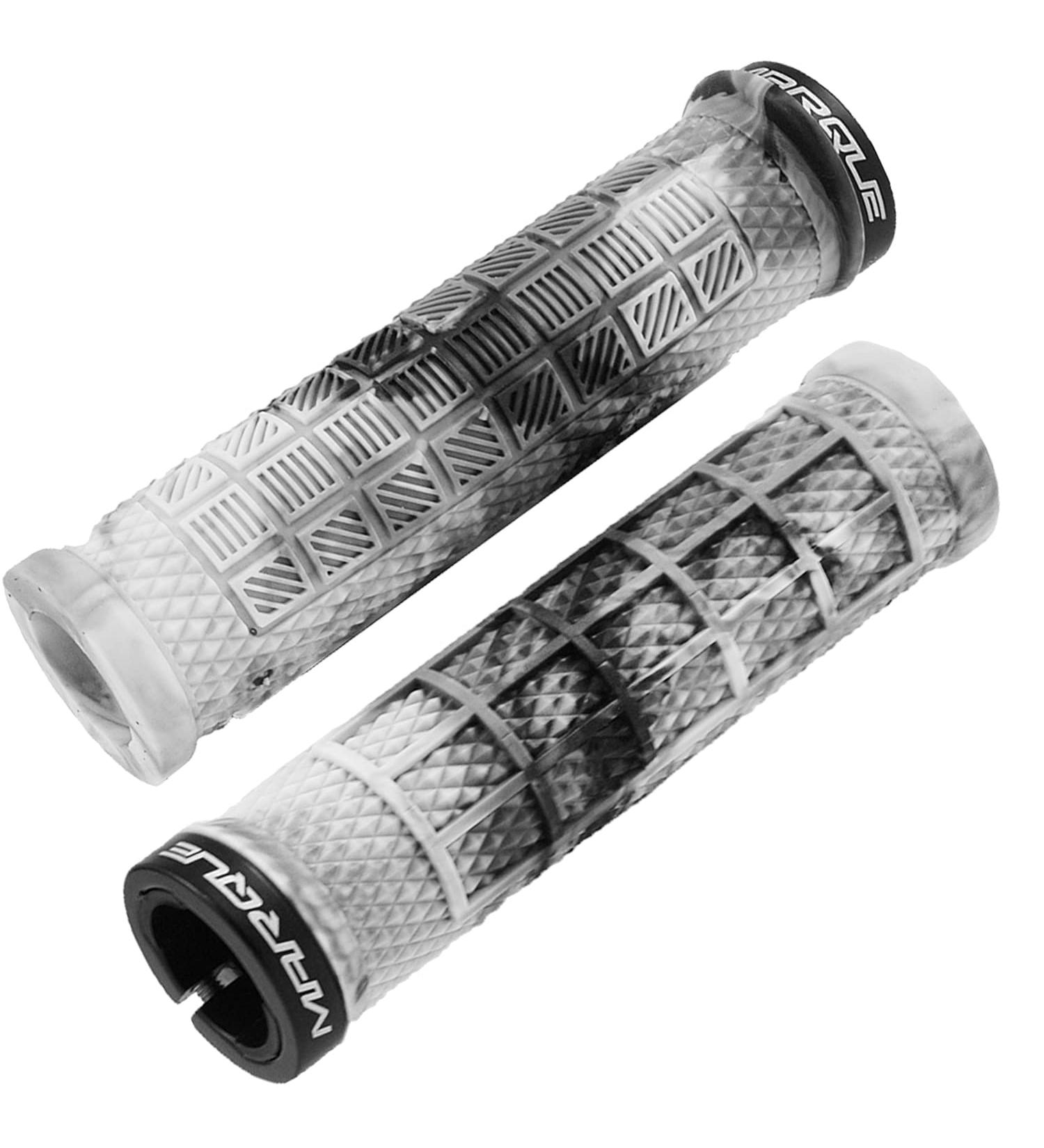 MARQUE Grapple MTB Grips - Single Lock On Collar for Mountain Bike Handlebars - Anti-Slip & Comfortable Urban Camo Grips for BMX, E-bike, Scooter & Beach Cruiser - End Plugs Included - Buy Online on GoSupps.com