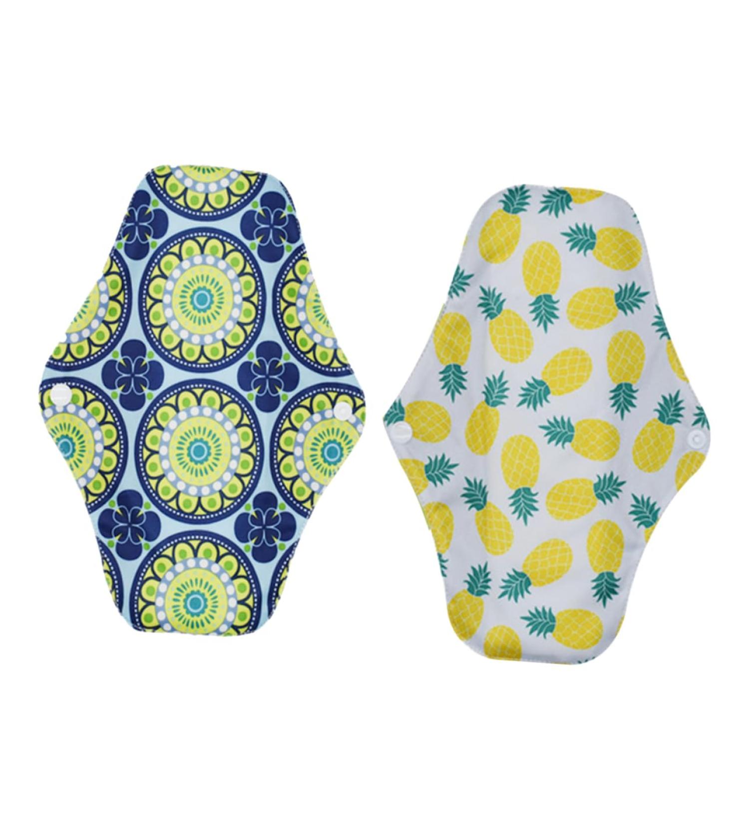 Reusable Cotton Menstrual Pads - 2pcs Women's Briefs with Washable Cloth Nursing Mat - Eco-Friendly Menstrual Napkin Set - Buy Online on GoSupps.com