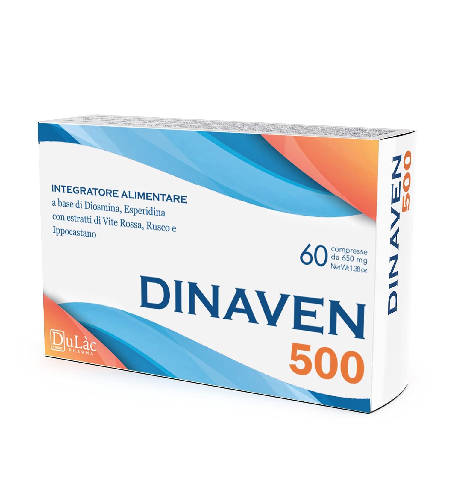 Diosmin Blood Circulation Tablets for Hemorrhoids & Leg Circulation - Dinaven 500 (60 Tablets) - Buy Online on GoSupps.com