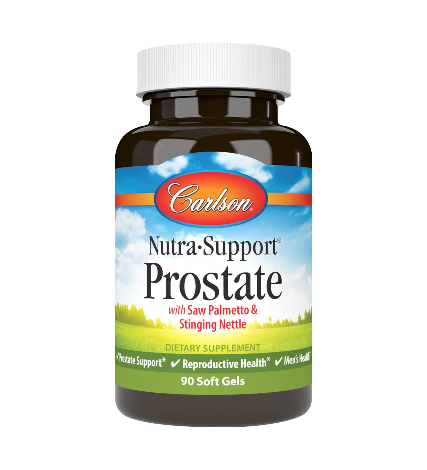 Carlson - Nutra-Support Prostate with Saw Palmetto & Stinging Nettle Prostate Support Reproductive Health & Men's Health 90 Softgels - Buy Online on GoSupps.com