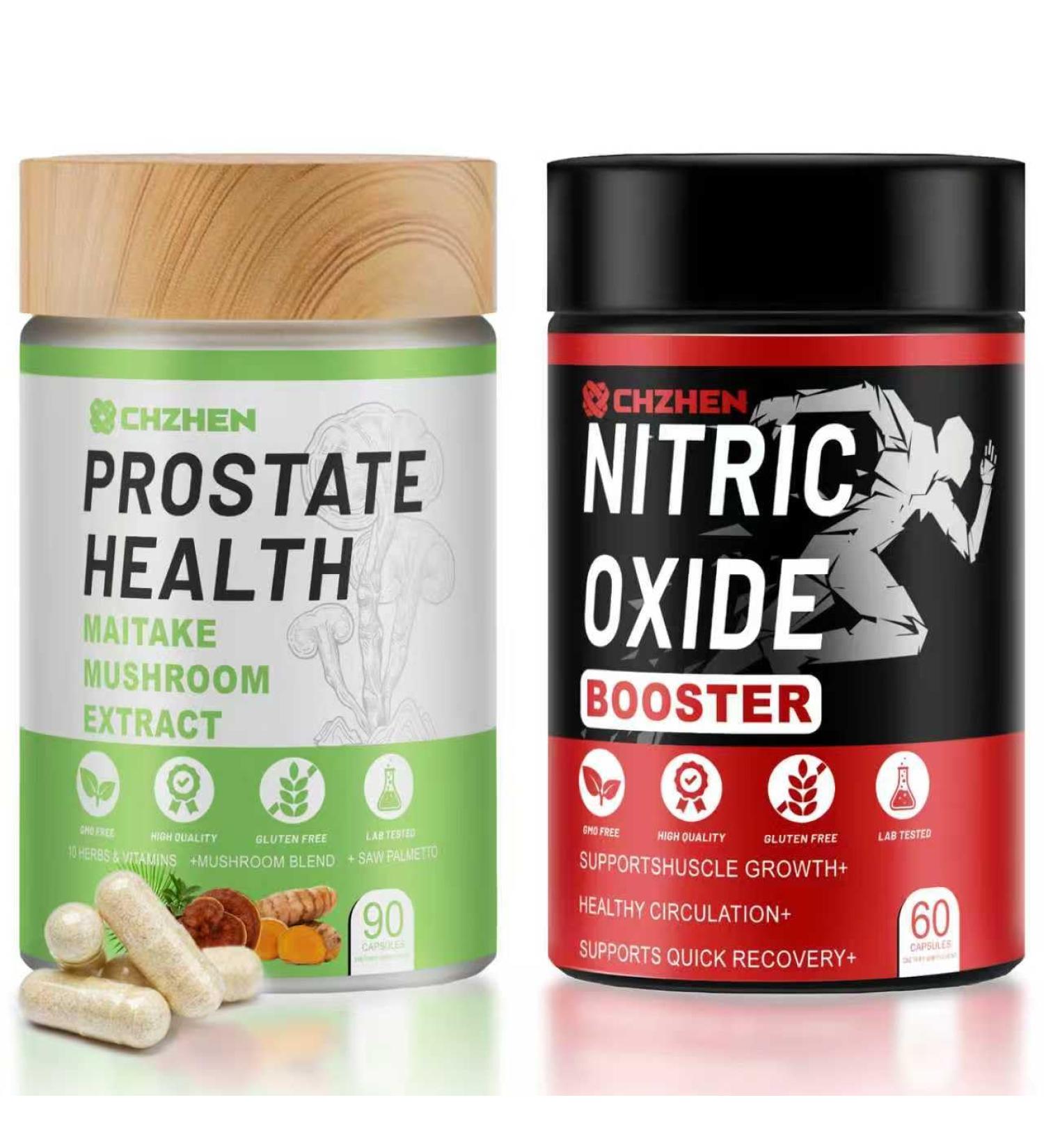 Prostate Health Support Supplement Saw Palmetto Turmeric L-Arginine L-Citrulline 180 Capsule Combo (1) - Buy Online on GoSupps.com