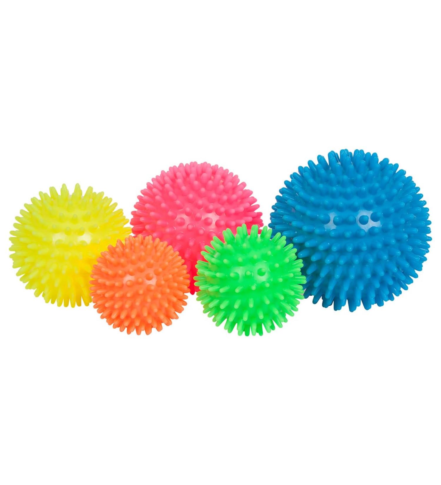 Sport-Tec Hedgehog Massage Ball Set - Soft Reflexology Self-Massage Balls - 5 Sizes for Complete Relaxation - Buy Online on GoSupps.com