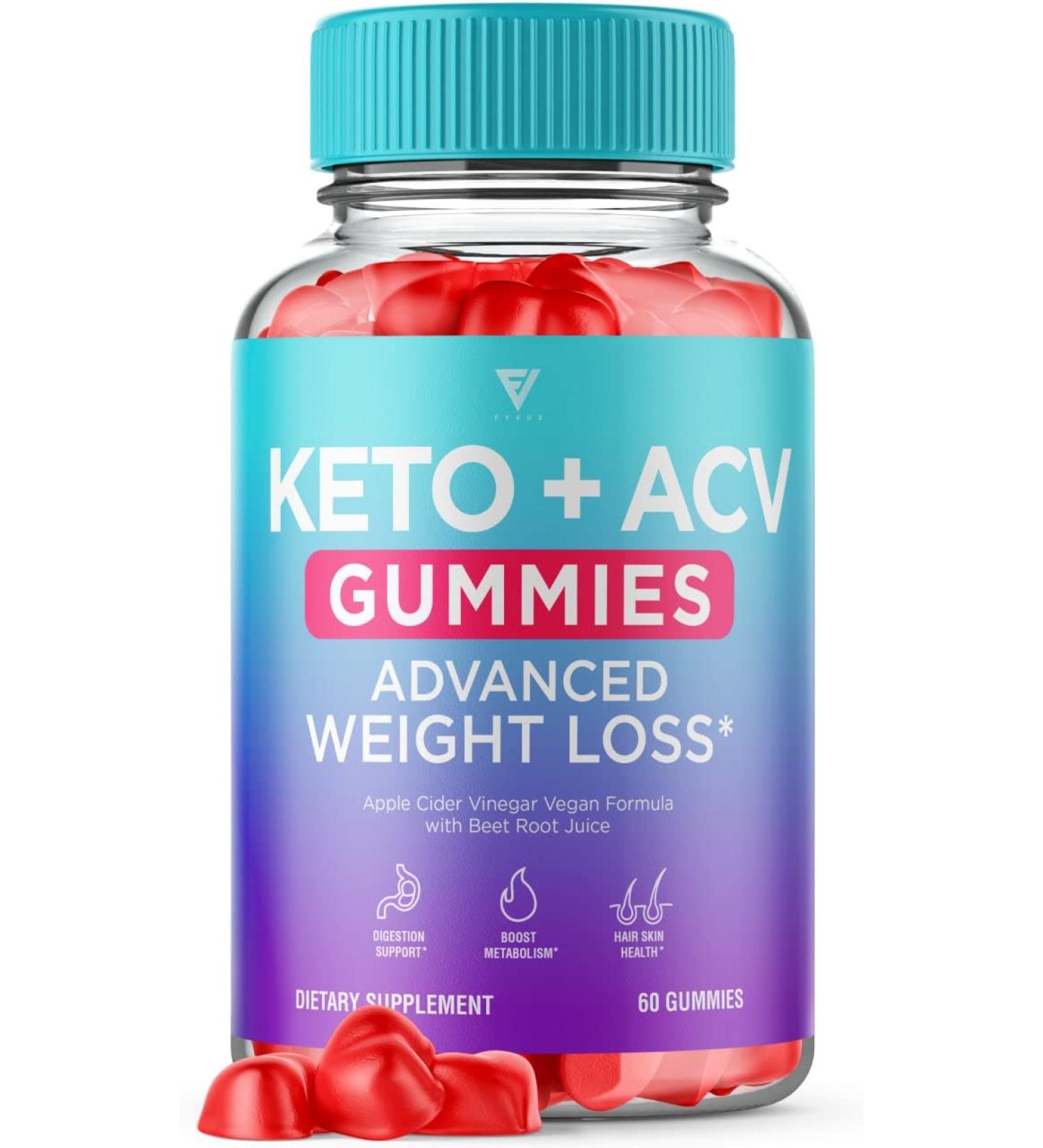 Keto ACV Gummies for Weight Loss - Shark Tank Approved! Fast Acting Belly Fat Burner with Apple Cider Vinegar - 60 Gummies for Men and Women - Buy Online on GoSupps.com