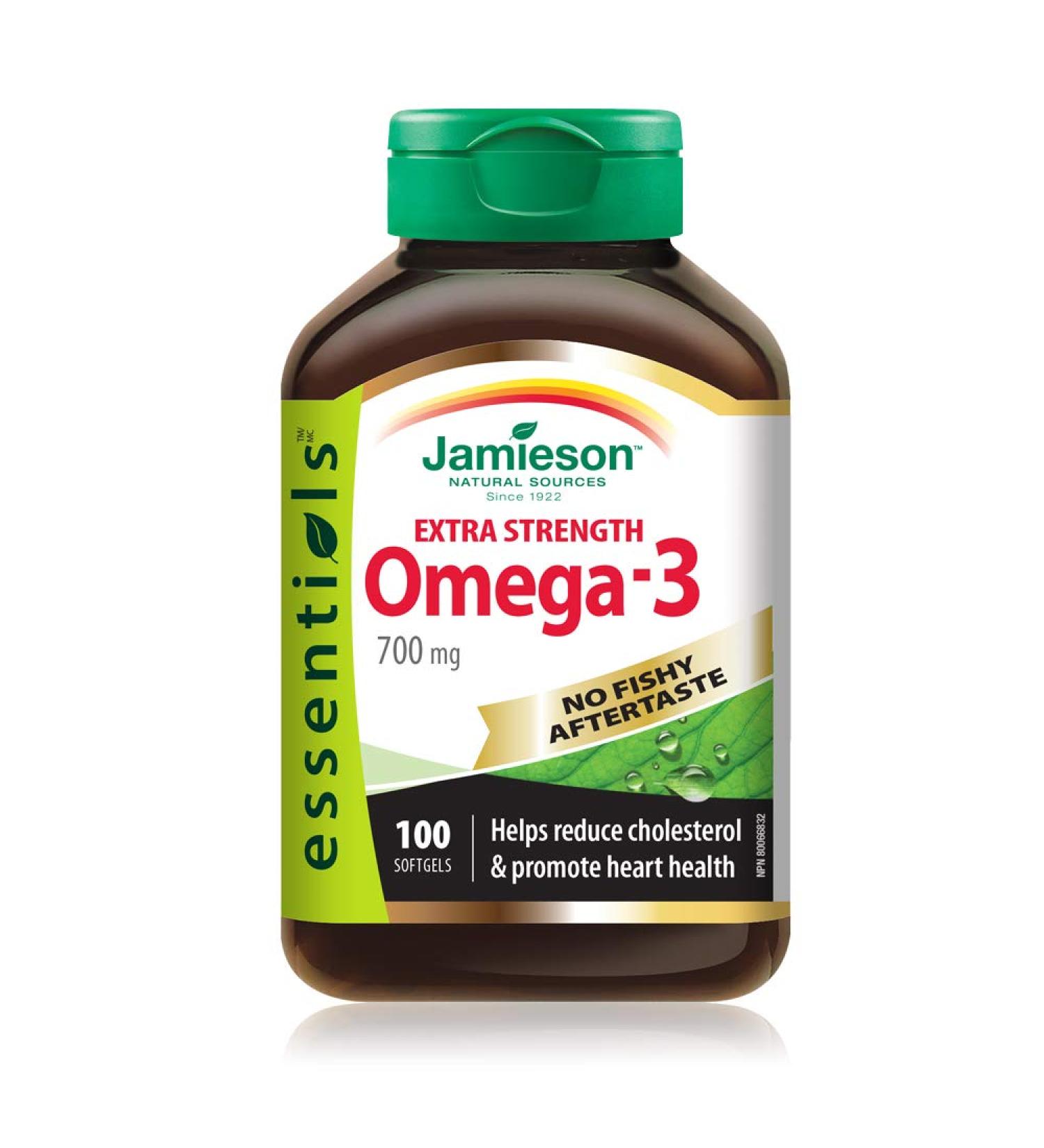 No Fishy Aftertaste Omega-3 700 mg Extra Strength - Buy Online on GoSupps.com