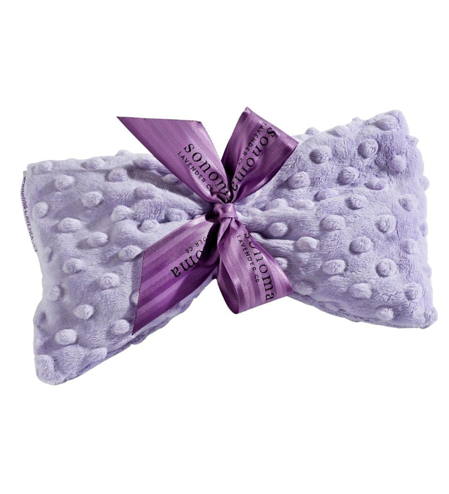 Sonoma Lavender Spa Mask - Heatable/Chillable Aromatherapy Eye Pillow for Stress Relief - Lavender Infused Flaxseed Insert - Removable Washable Cover - Lilac Dot - Buy Online on GoSupps.com