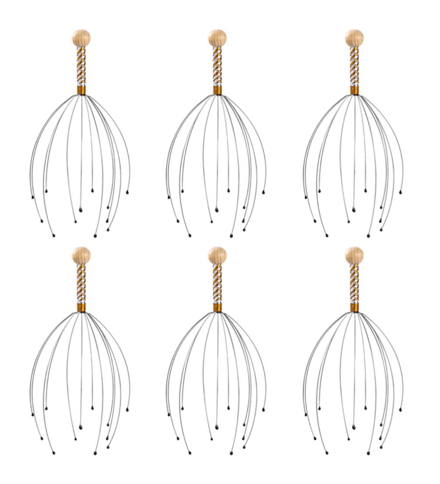 Vosarea Hand Scrubber Set - 6-Piece Spider Head Massager & Scratch Brush for Spa Relief - Random Colors - International Shipping Available - Buy Online on GoSupps.com