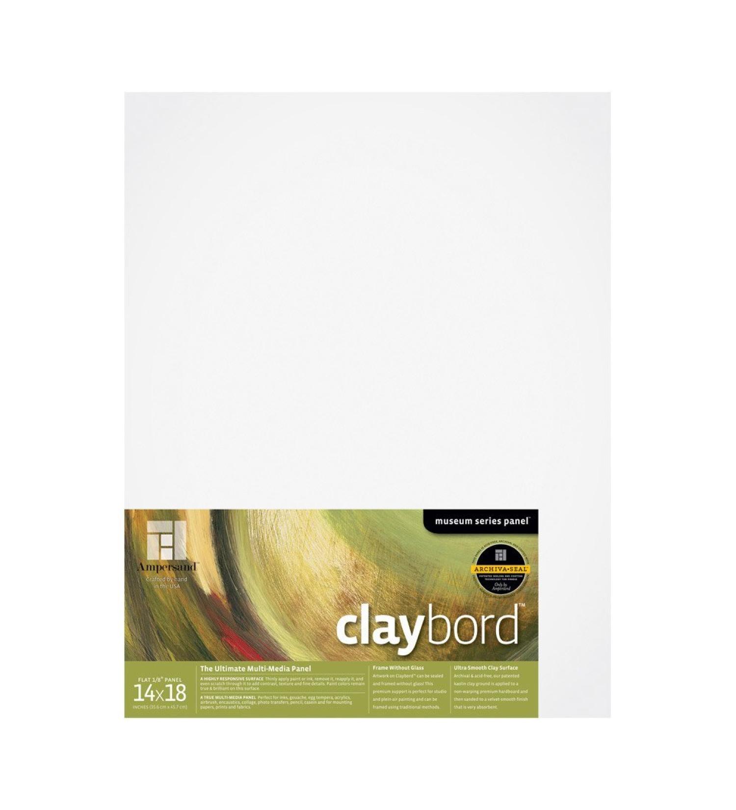 Ampersand Original Smooth Claybord 14 in. x 18 in. each