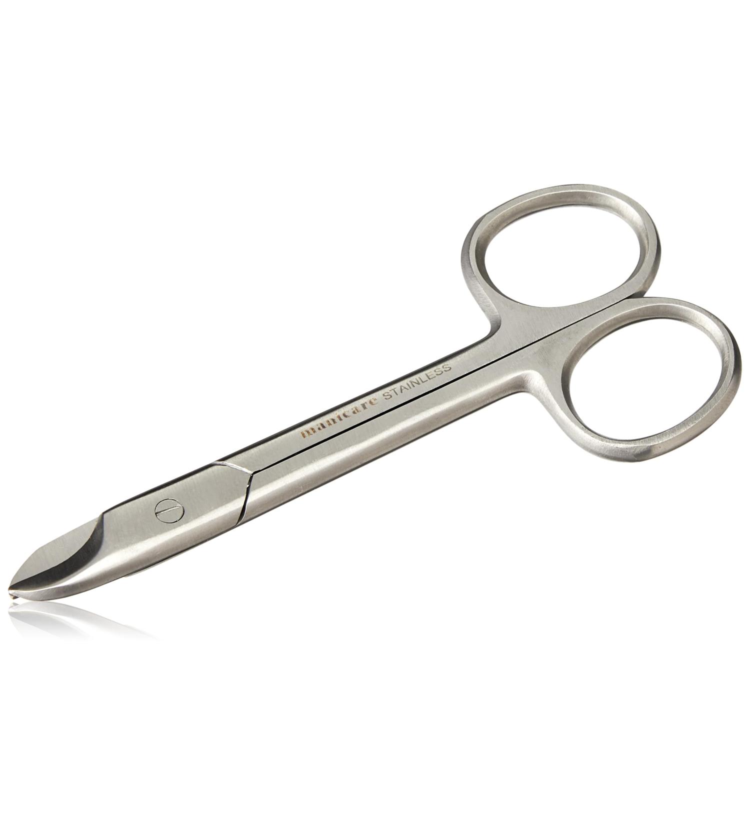Manicare Precision Toenail Scissors - Surgical Grade Japanese Stainless Steel for Trimming Tough Nails - Long Lasting Sharp Blades for Manicure & Pedicure - Buy Online on GoSupps.com