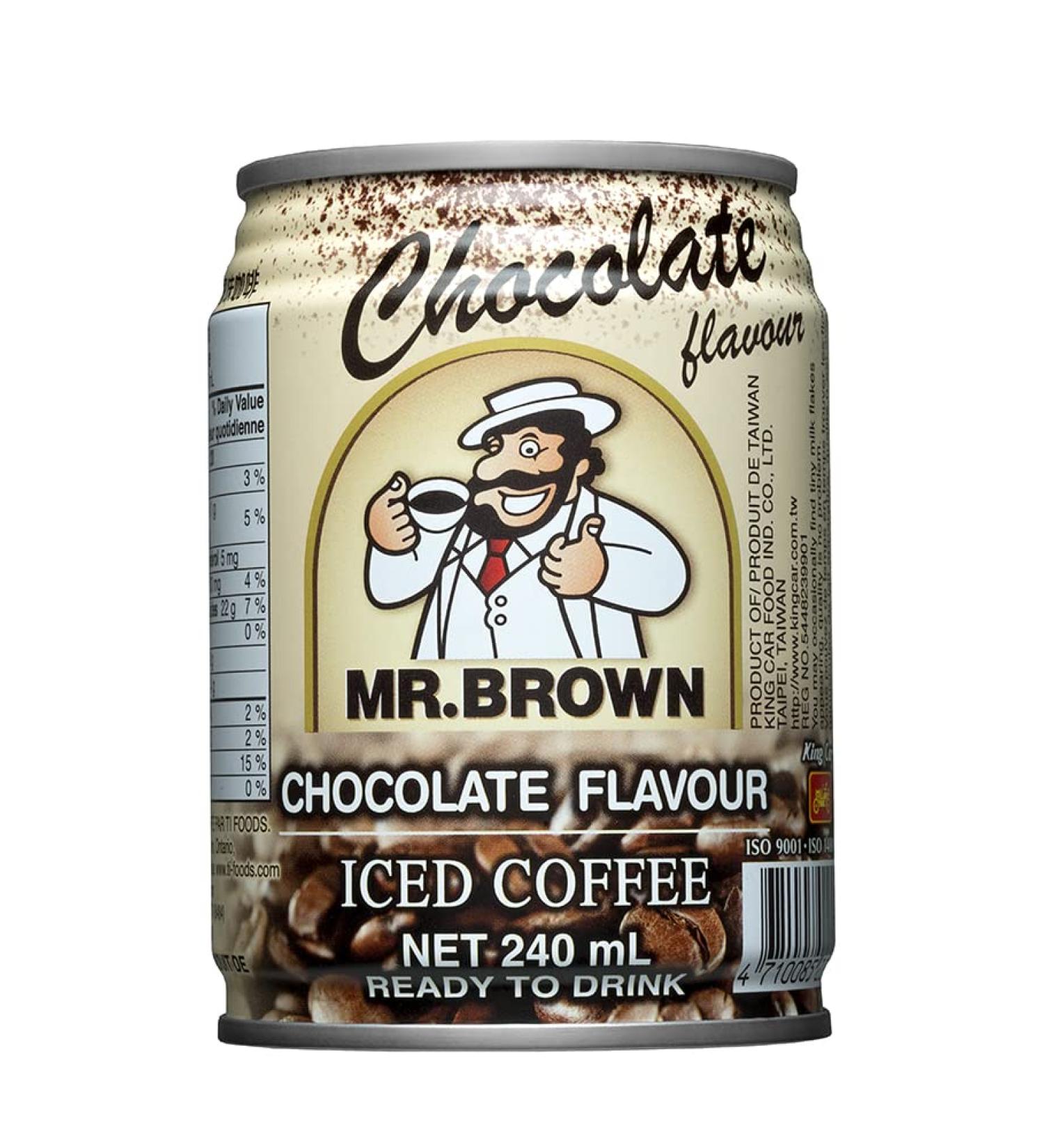 Mr. Brown Canned Coffee Cold Brew in Chocolate Flavor Instant Coffee Drinks 240 ml x 24 Cans - Buy Online on GoSupps.com