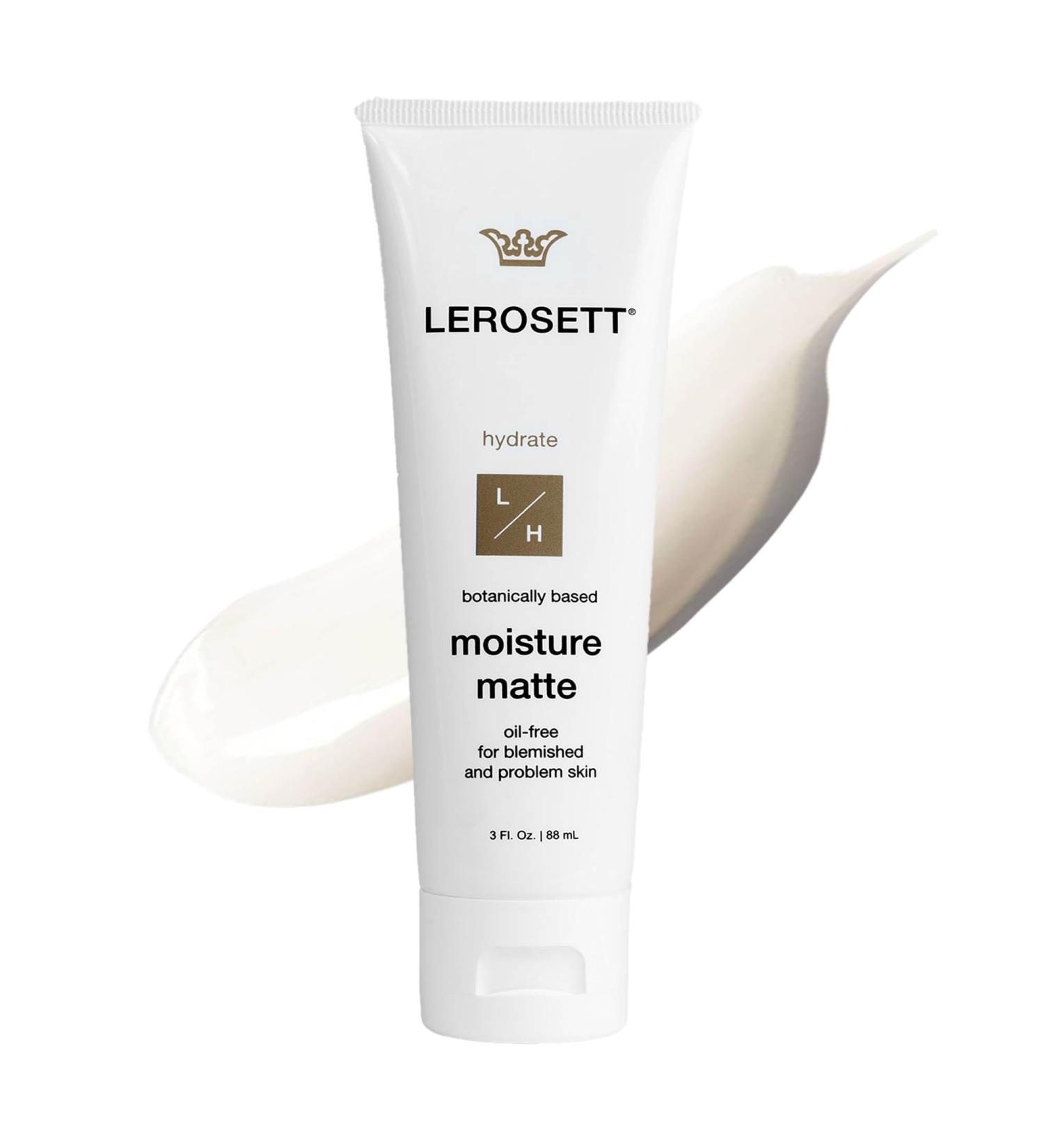 LEROSETT Oil-Free Moisturizer for Oily & Sensitive Skin Lightweight Matte Hydration Vegan Moisturizer Aloe-Based with Vit-B5 + 7 Soothing Herbals Non-comedogenic Fragrance Free - 3 oz 3 Fl Oz (Pack of 1) - Buy Online on GoSupps.com