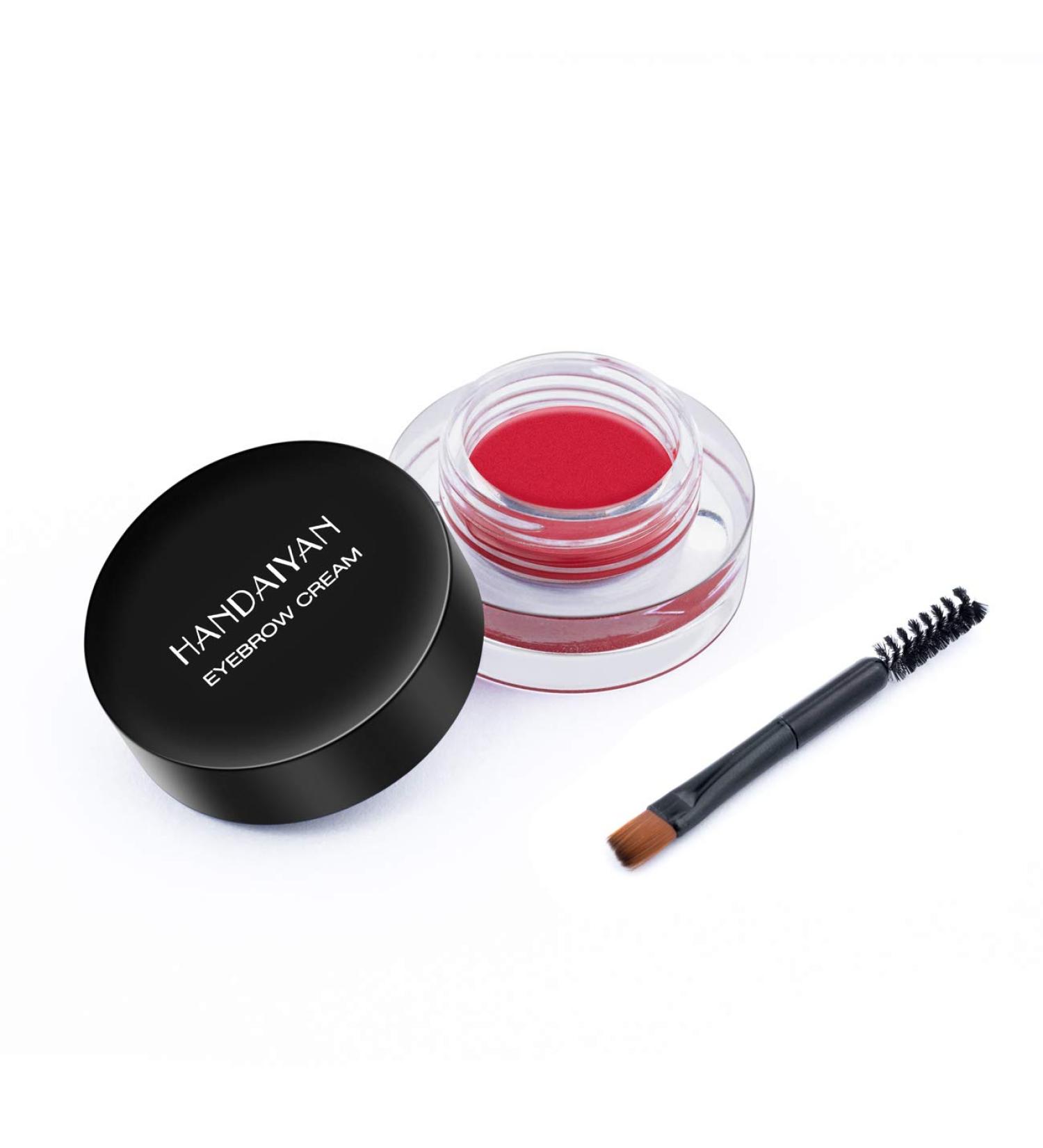 Red Waterproof Eyebrow Pomade - Long Lasting, Smudge-proof Brow Cream for Women - 3g / 0.106 Oz (#07 Red) - Buy Online on GoSupps.com