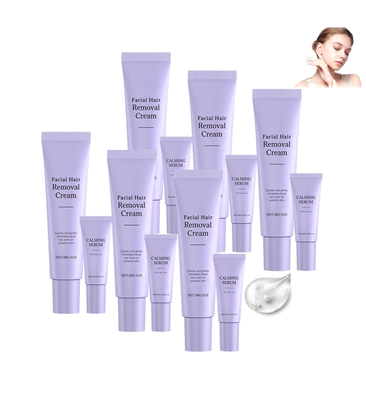  CongRong Hydrateology hair removal cream for the face chin upper lip and sideburns. Gently and painlessly nourishes the skin. Long-lasting hair removal cream for all skin types (6 pieces). - Buy Online on GoSupps.com